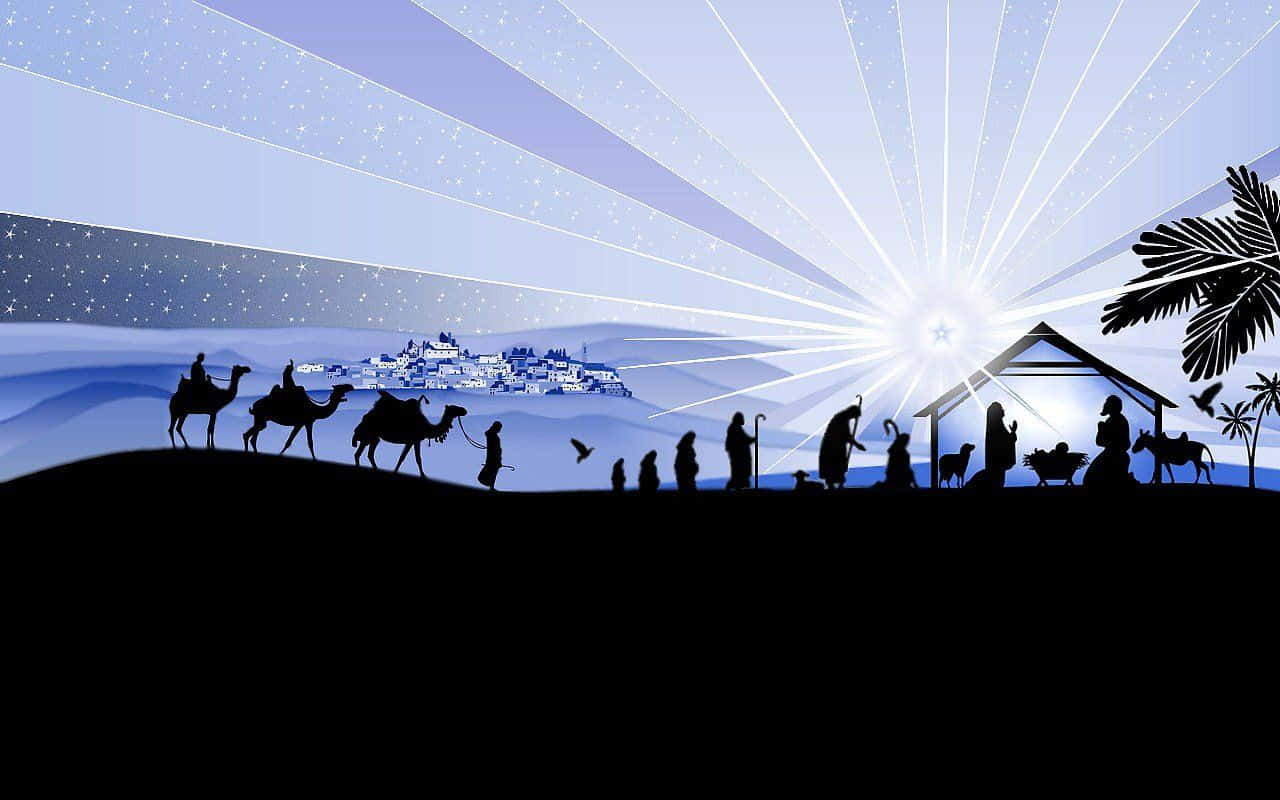 Celebrating Jesus Christmas Background