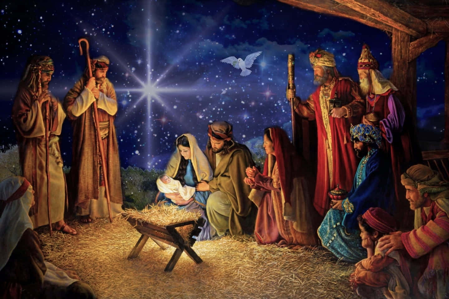 Celebrating Jesus’s Birth On Christmas Day Background