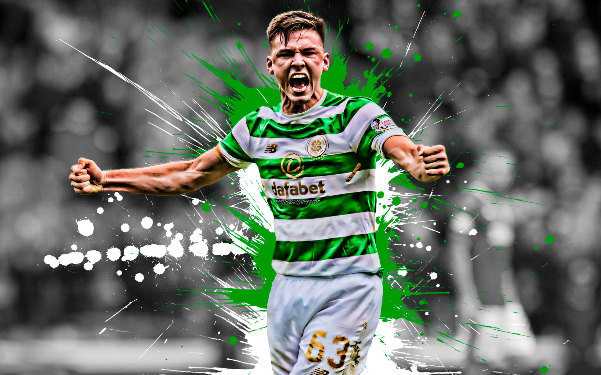 Celebrating Kieran Tierney Fan Edit Background