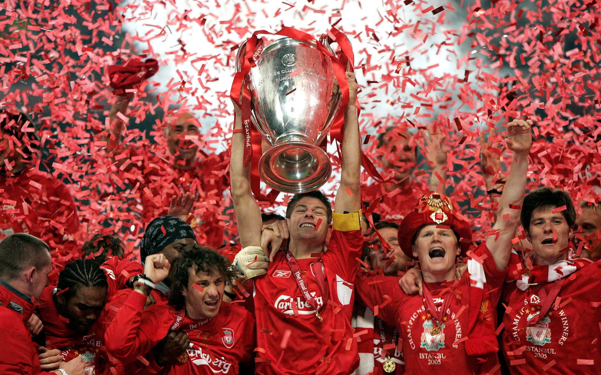 Celebrating Liverpool Fc Desktop Background