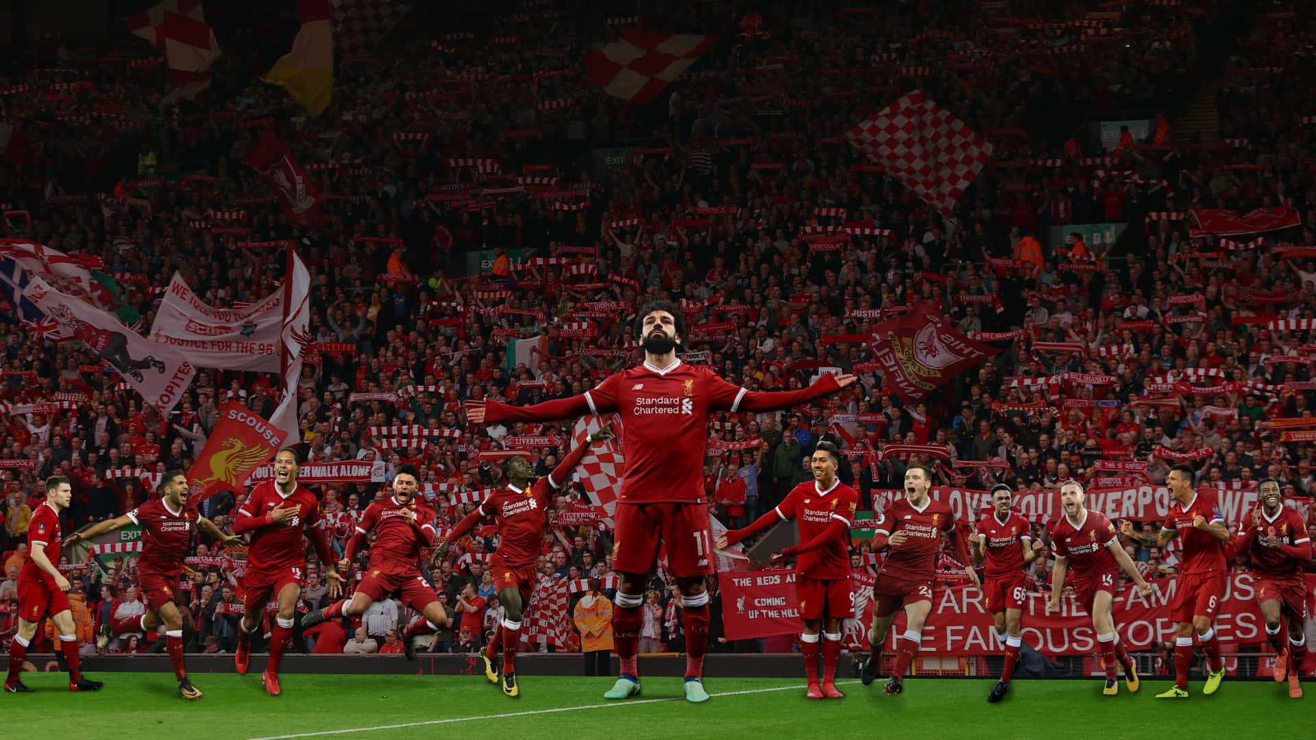 Celebrating Liverpool Fc Desktop Background