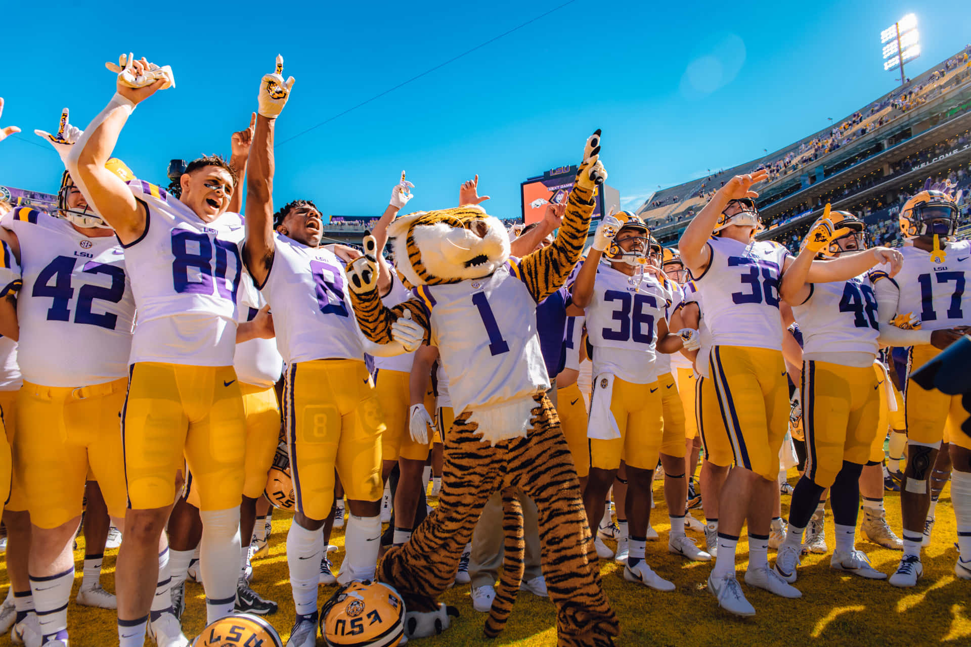 Celebrating Lsu Football's Impressive Record Background