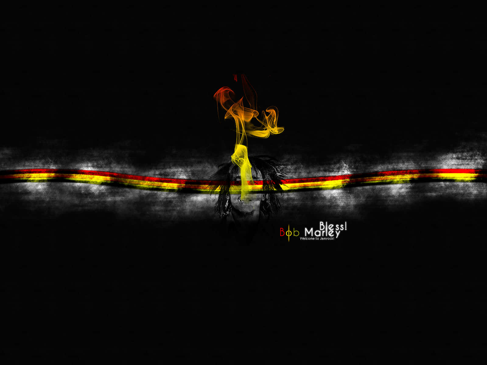 Celebrating Reggae Music With Rasta Colours Background