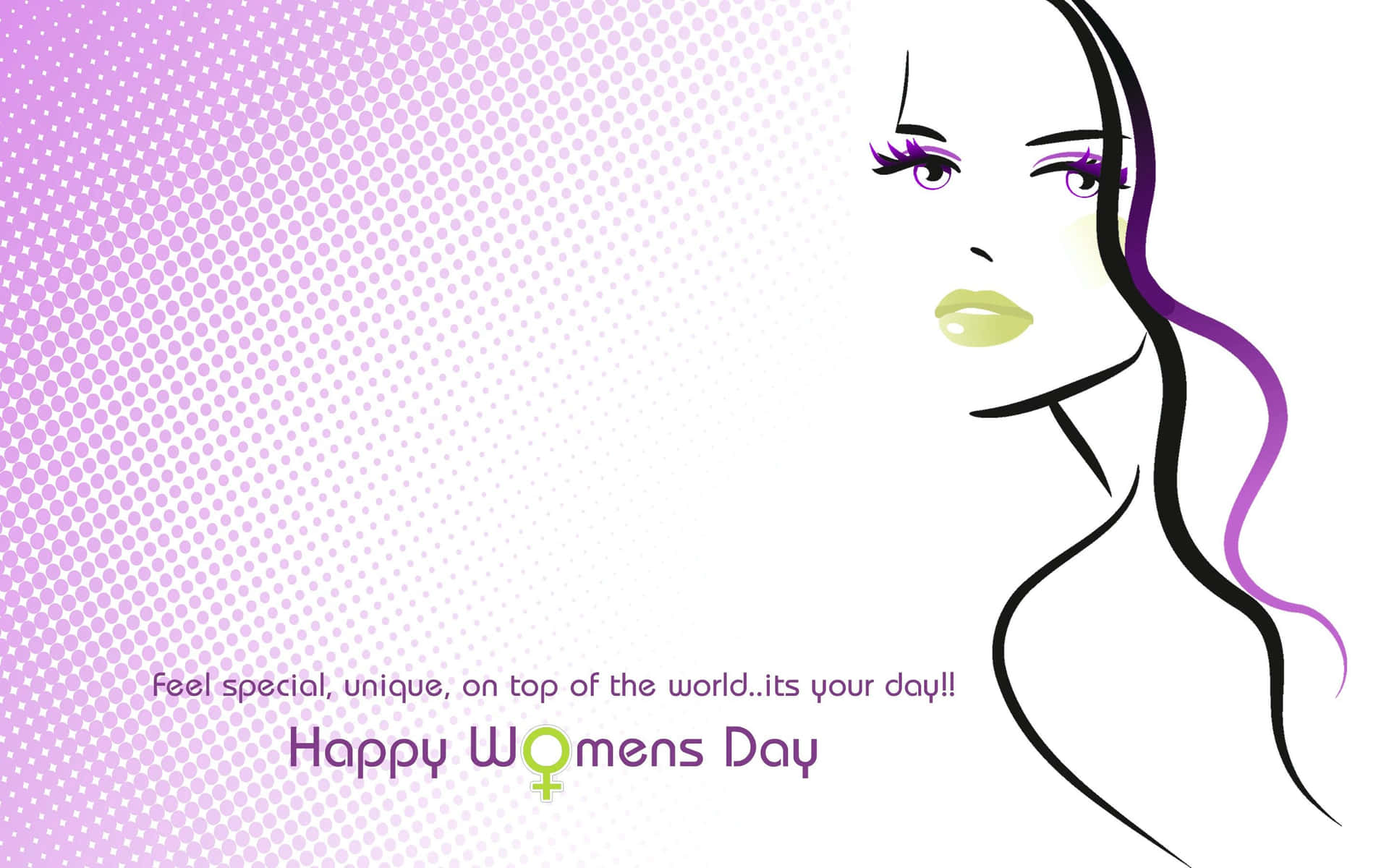 Celebrating Strength And Beauty - Happy Women's Day Background