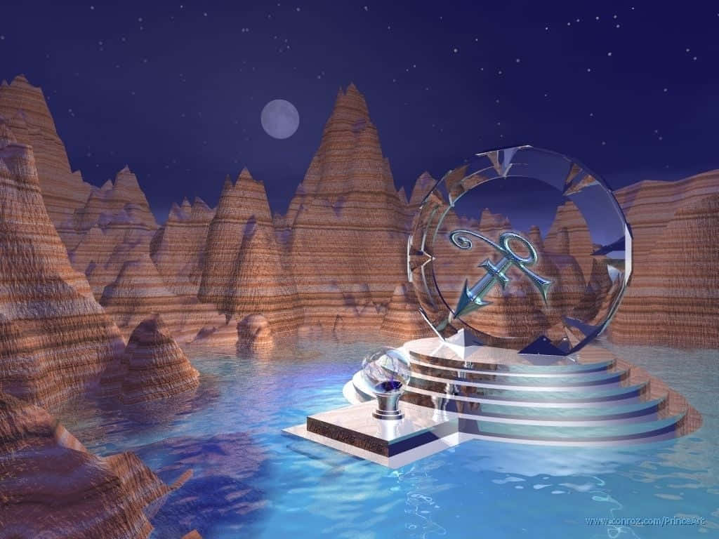 Celebrating The Iconic Symbol Representing The Music Legend - Prince Background