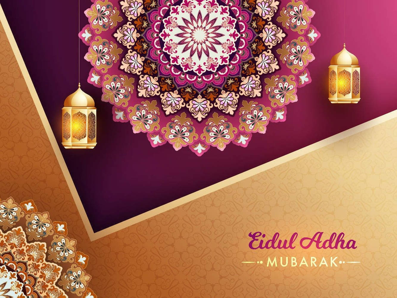 Celebrating The Joy And Harmony Of Eid Ul Adha Mubarak Background