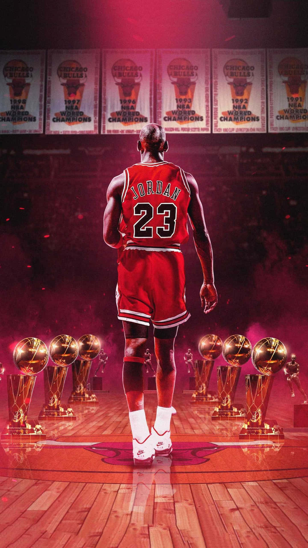 Celebrating The Legacy Of Basketball Legend Michael Jordan With The New Iphone Background