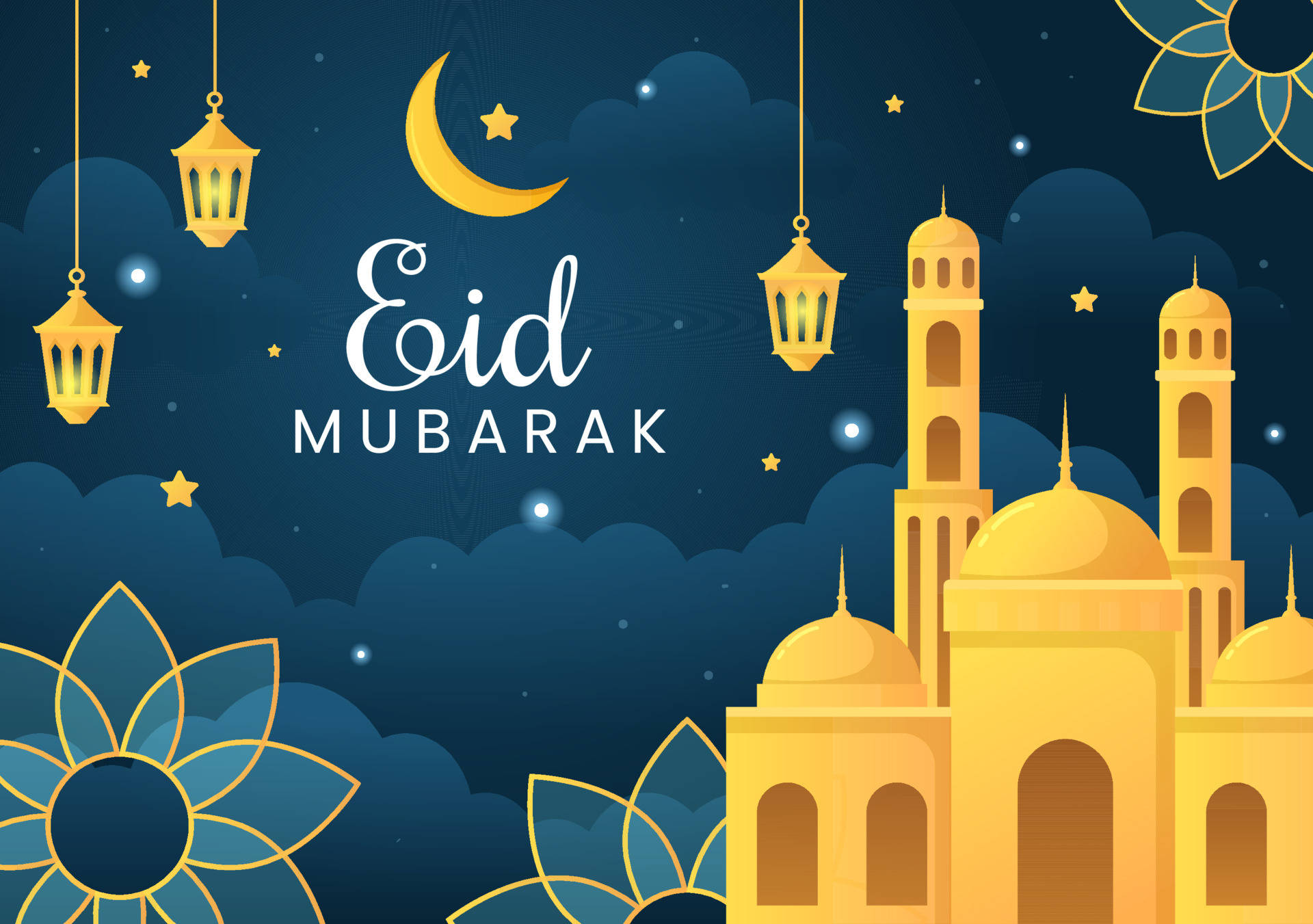 Celebrating The Spirit Of Eid - Eid Mubarak Background