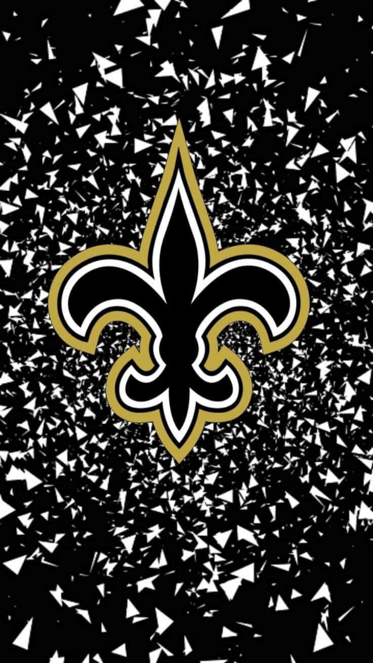 Celebrating The Success Of The Famous Nfl Saints Background