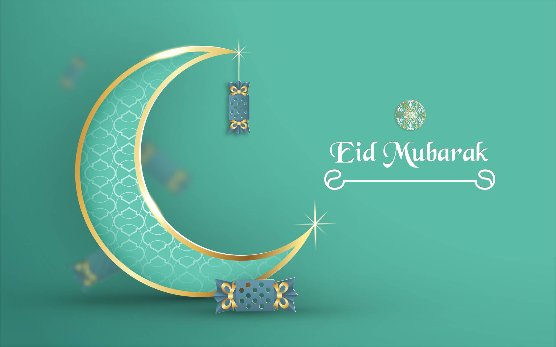 Celebrating With Joy - Eid Mubarak Background