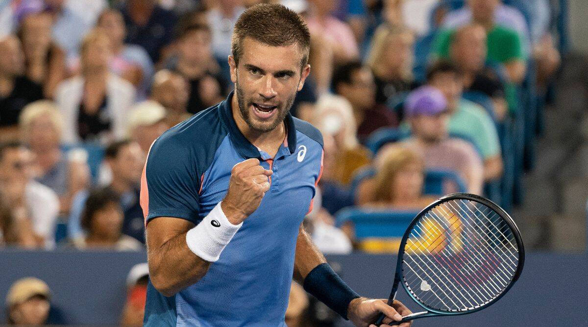 Celebratory Borna Coric