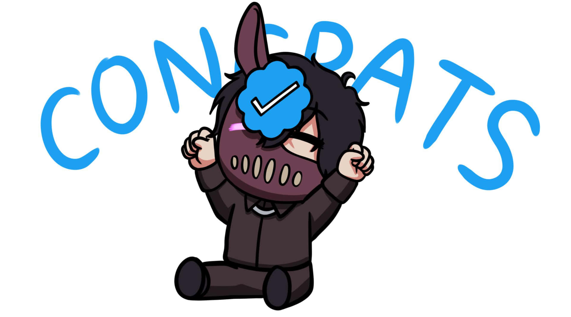 Celebratory Cartoon Character Background