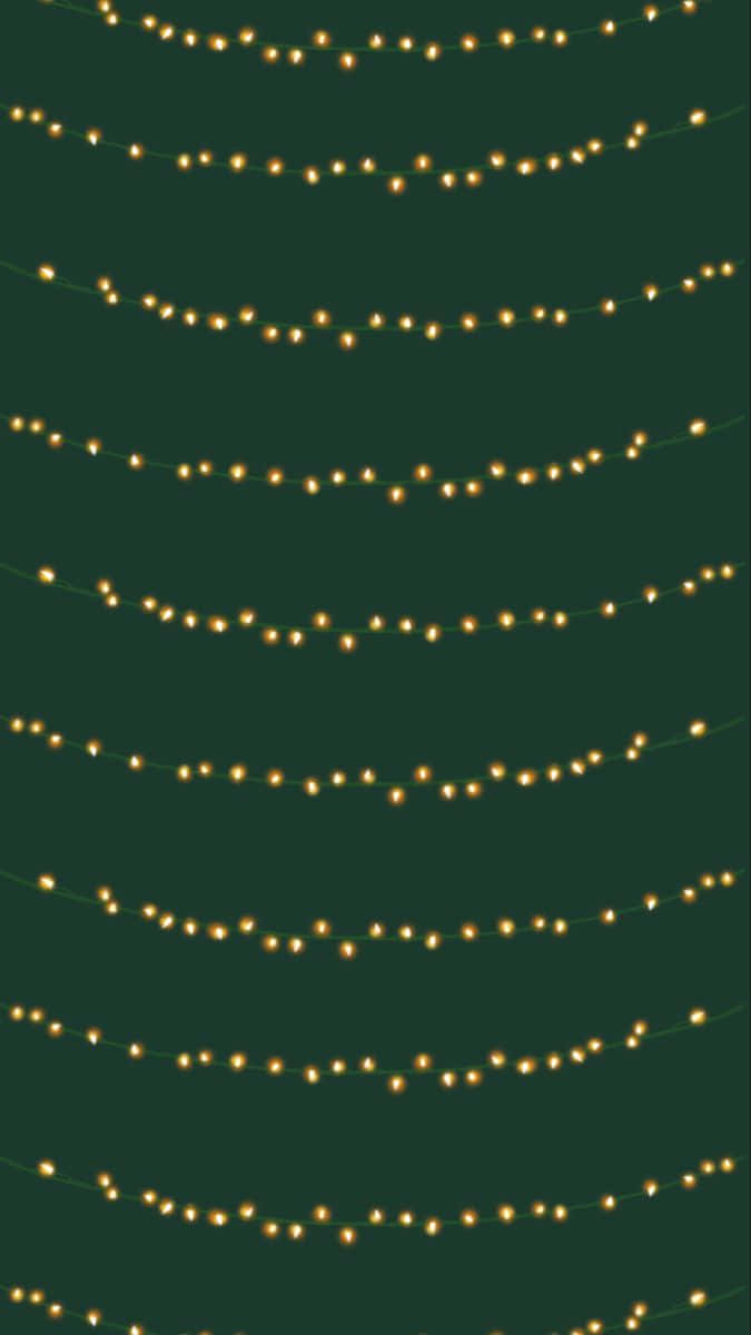 Celebratory Dark Green Christmas Background