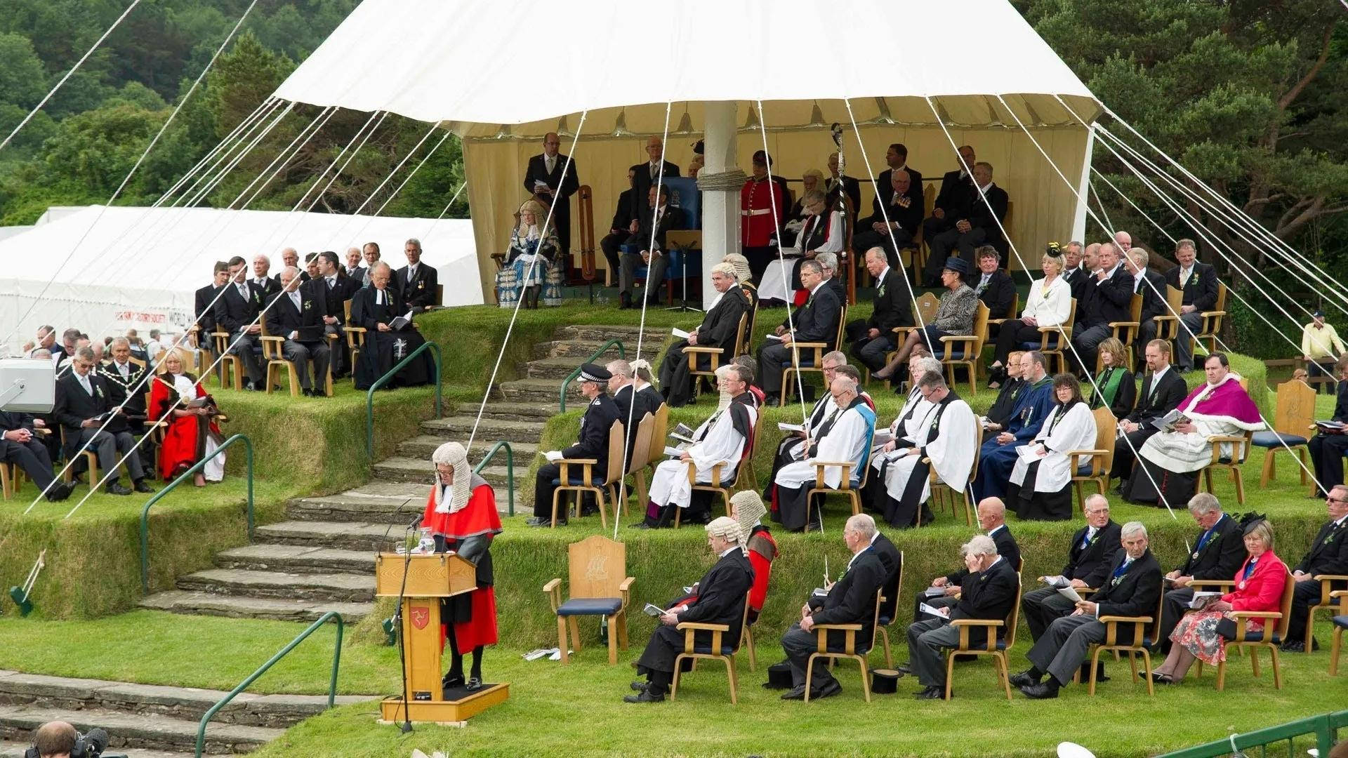 Celebratory Speech At Tynwald Day, Isle Of Man Background