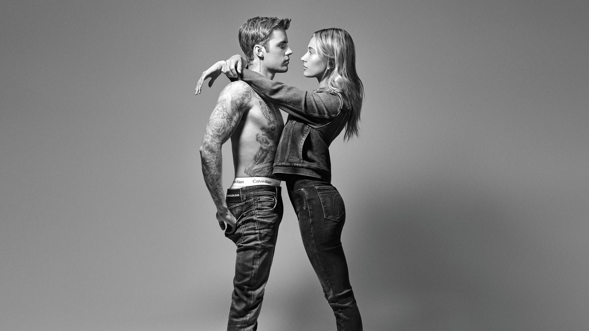 Celebrity Couple For Calvin Klein Background