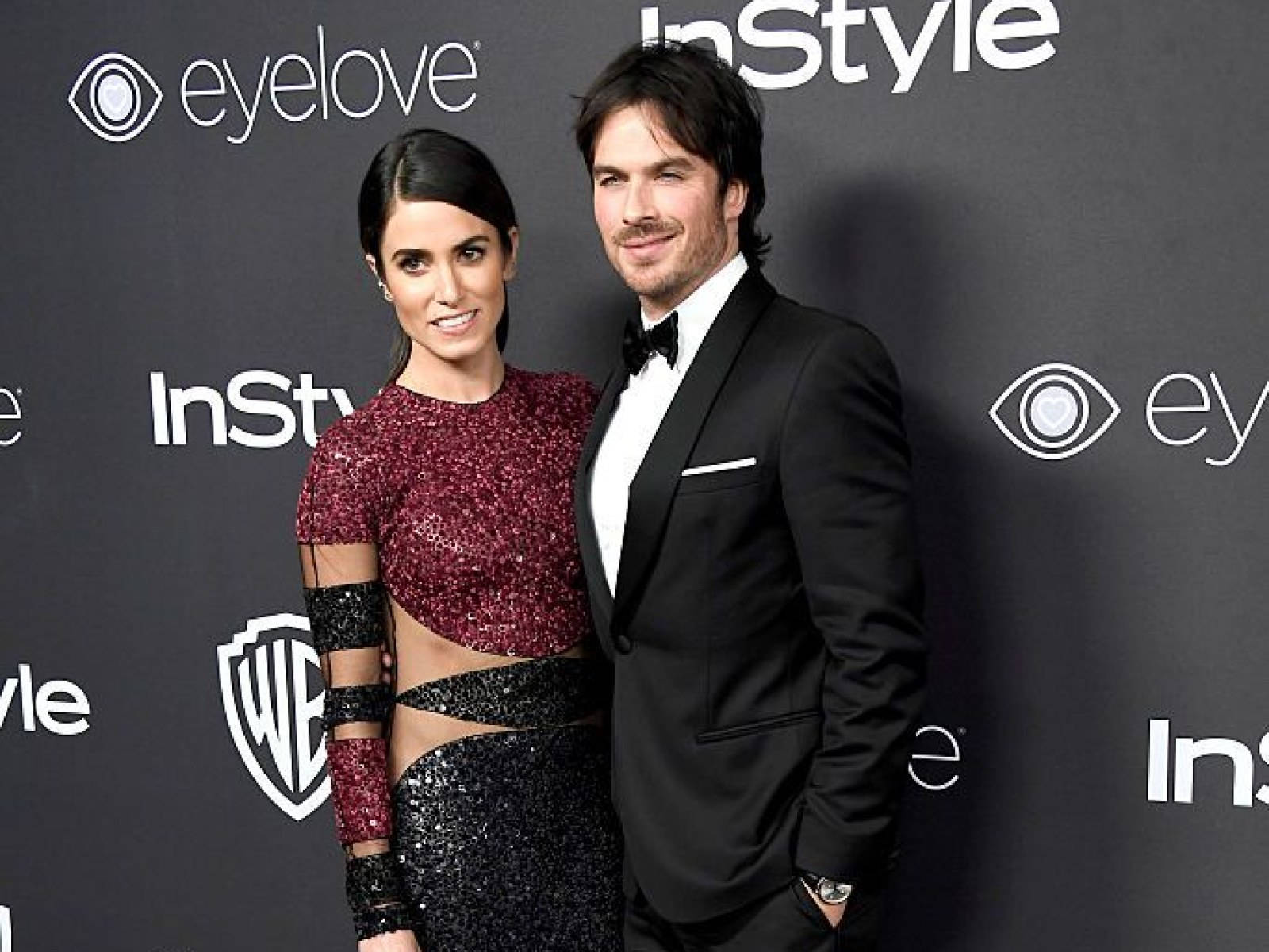 Celebrity Couple Nikki Reed And Ian Somerhalder Background