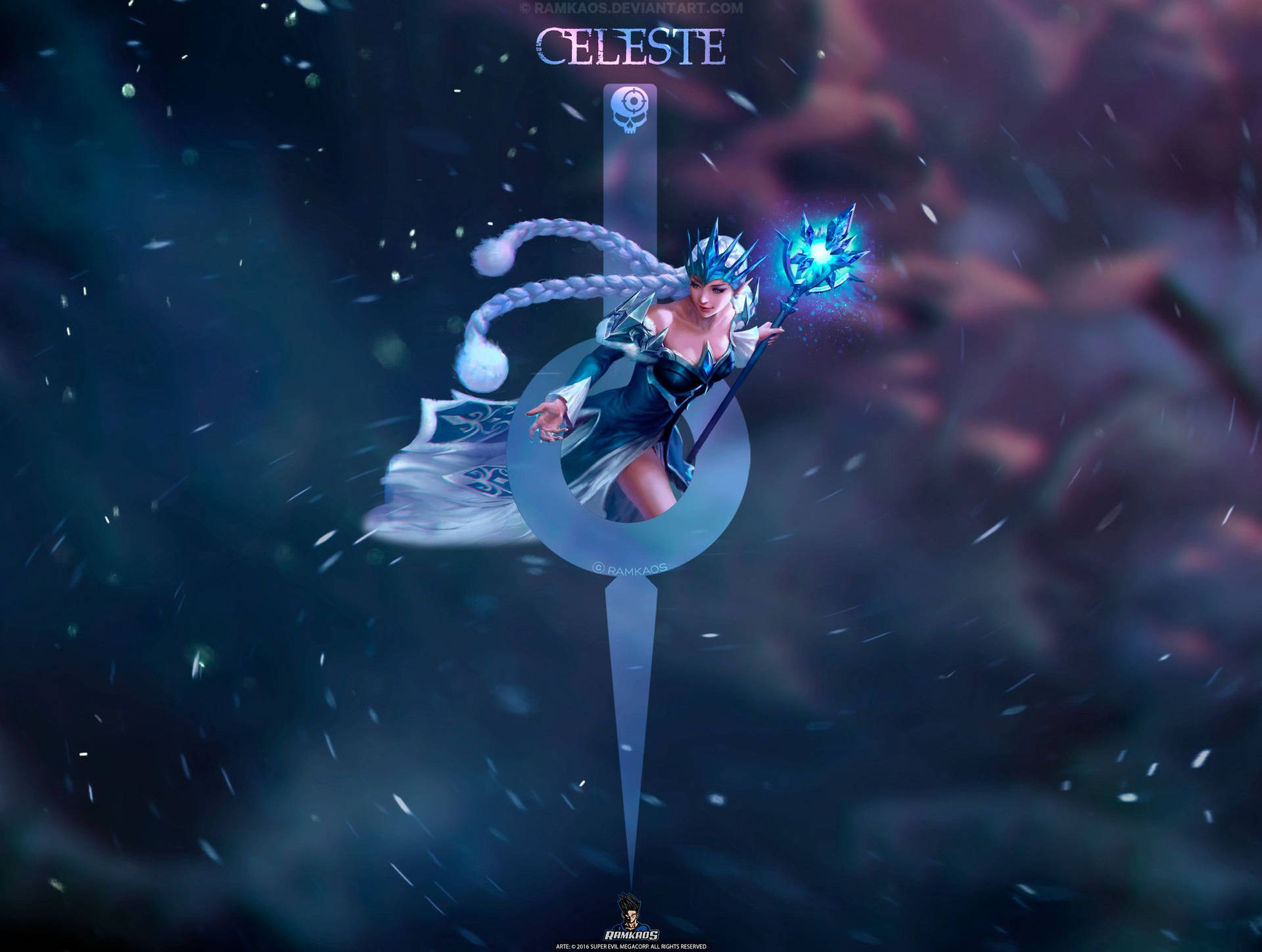 Celeste Snow Queen Vainglory Background