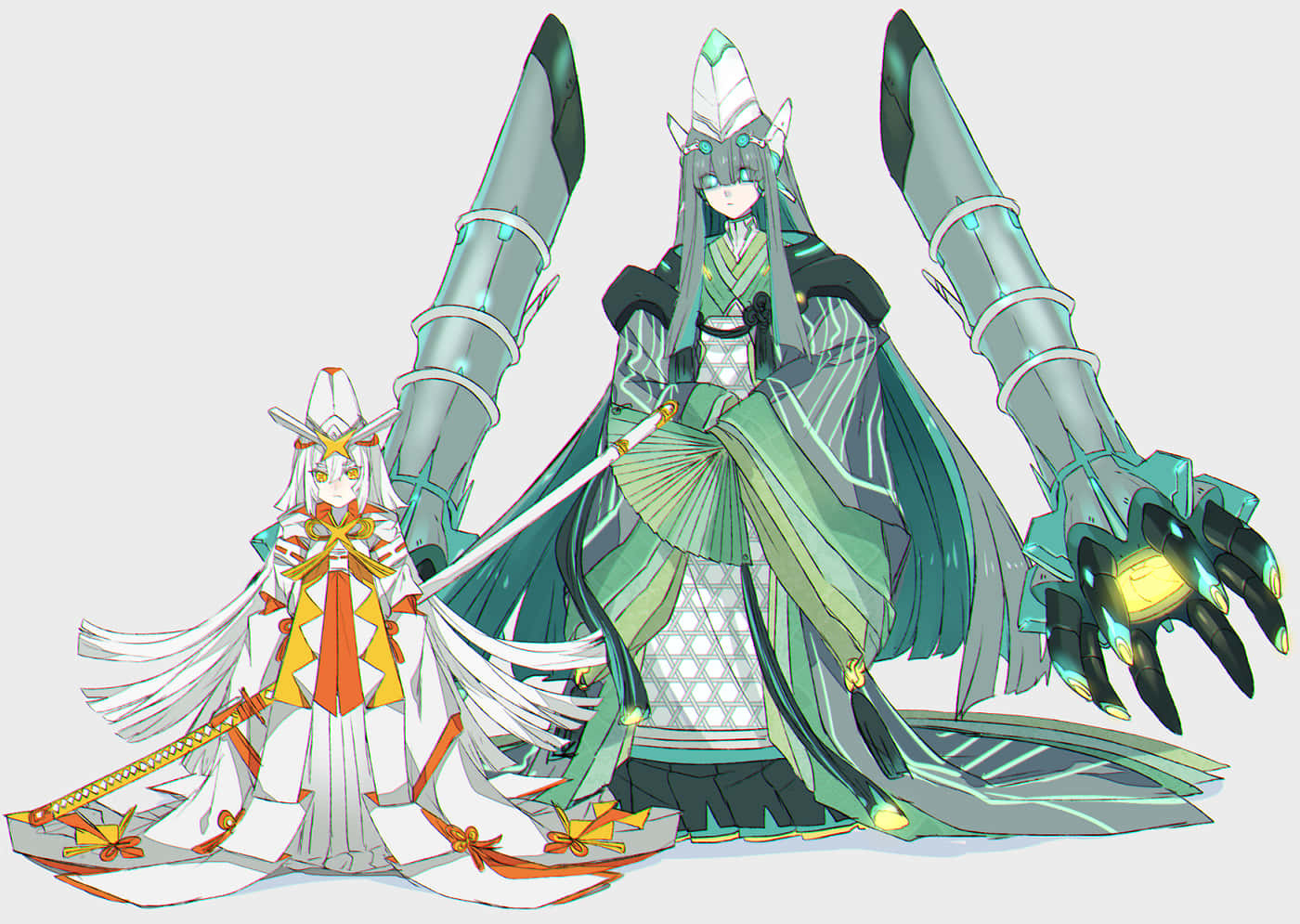 Celesteela And Kartana In Human Form Background