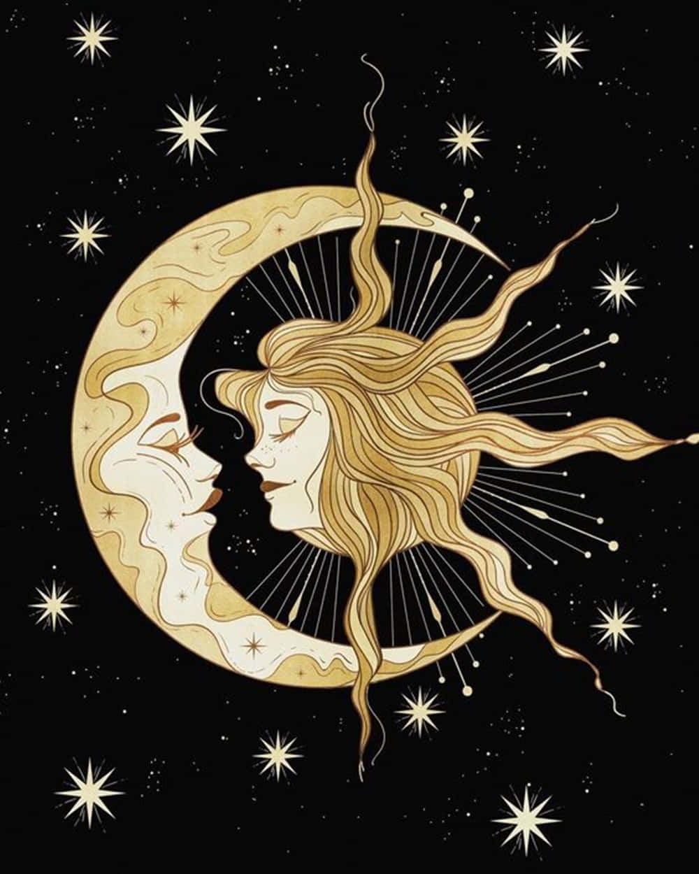 Celestial Harmony In Nature Background