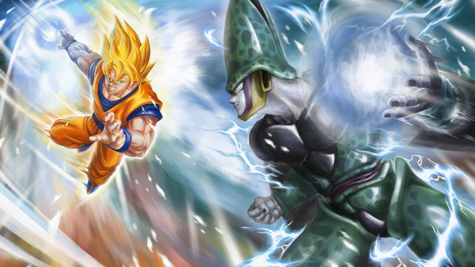 Cell Vs Goku Dragon Ball Super Fanart Background