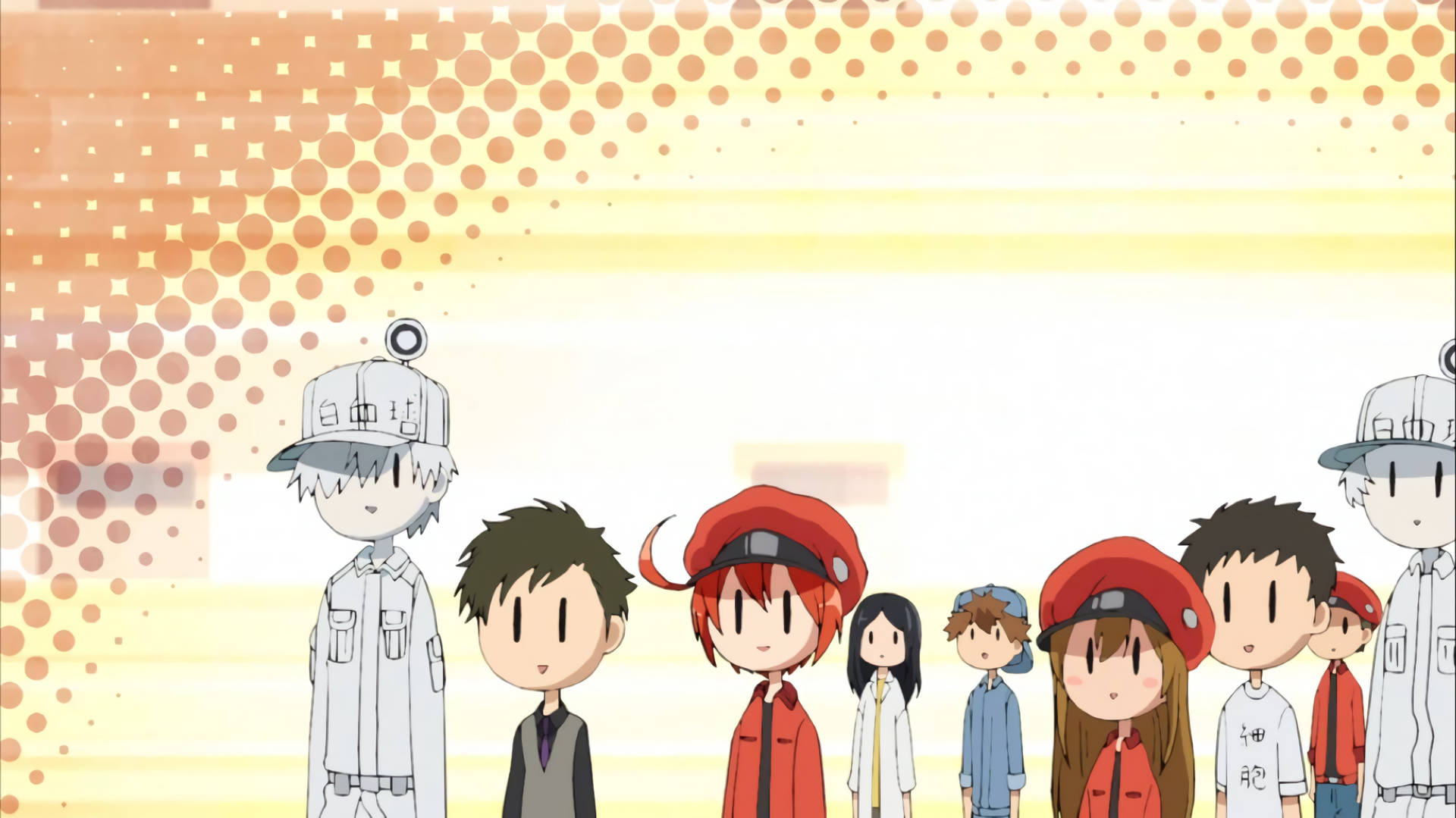 Cells At Work Derp Faces Background