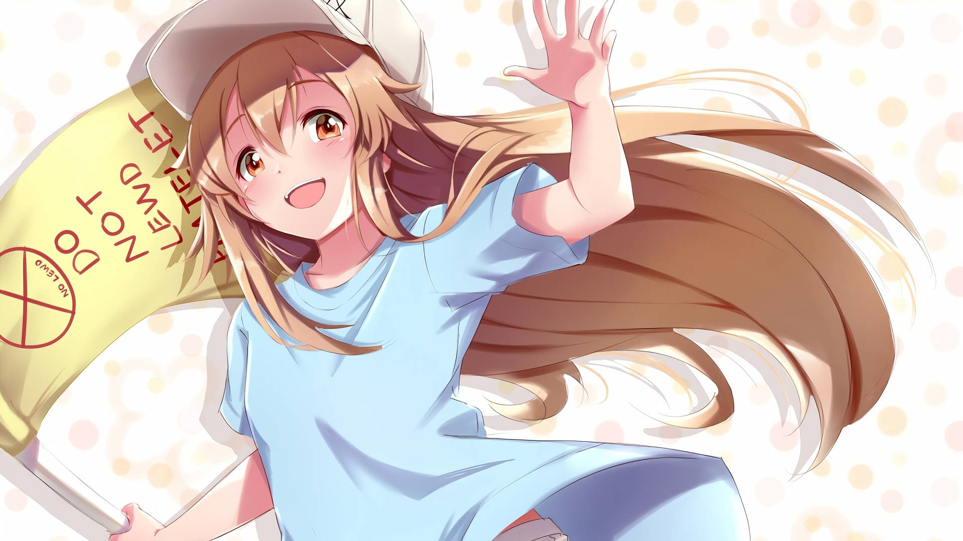 Cells At Work Platelet With Flag Background