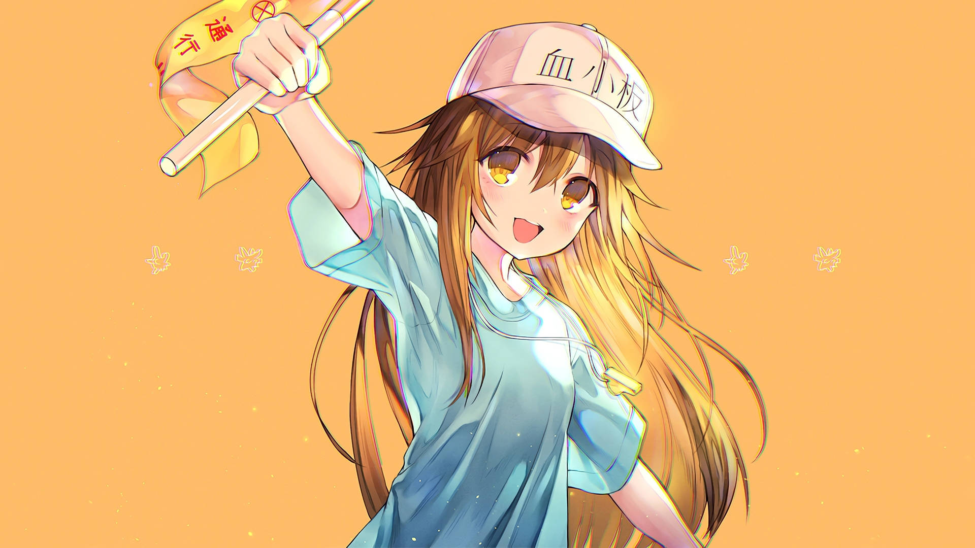 Cells At Work Yellow Aesthetic Platelet Background