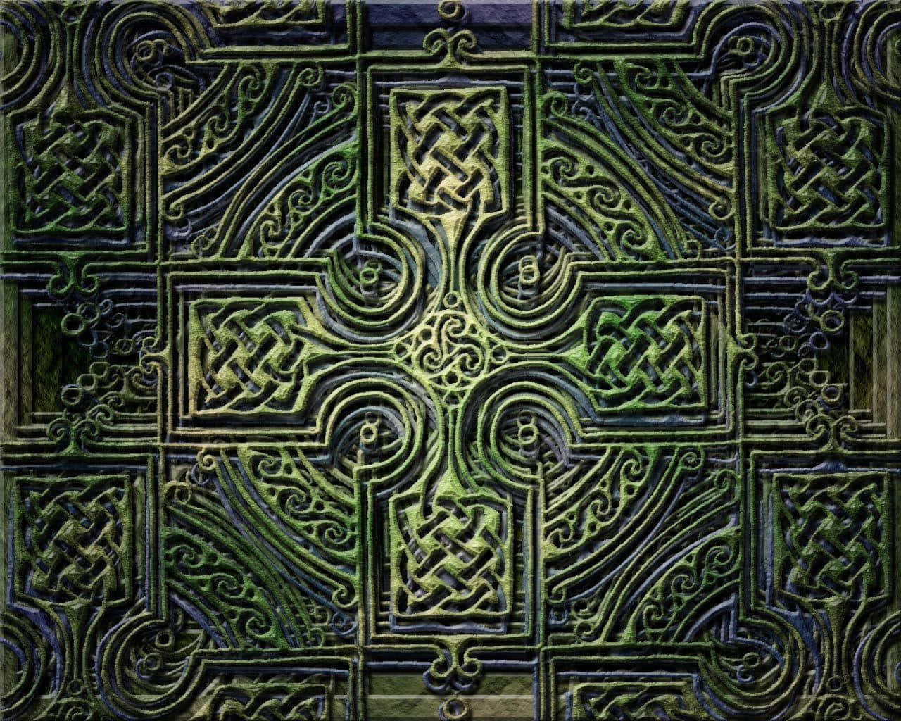 Celtic Cross Wall Art Background