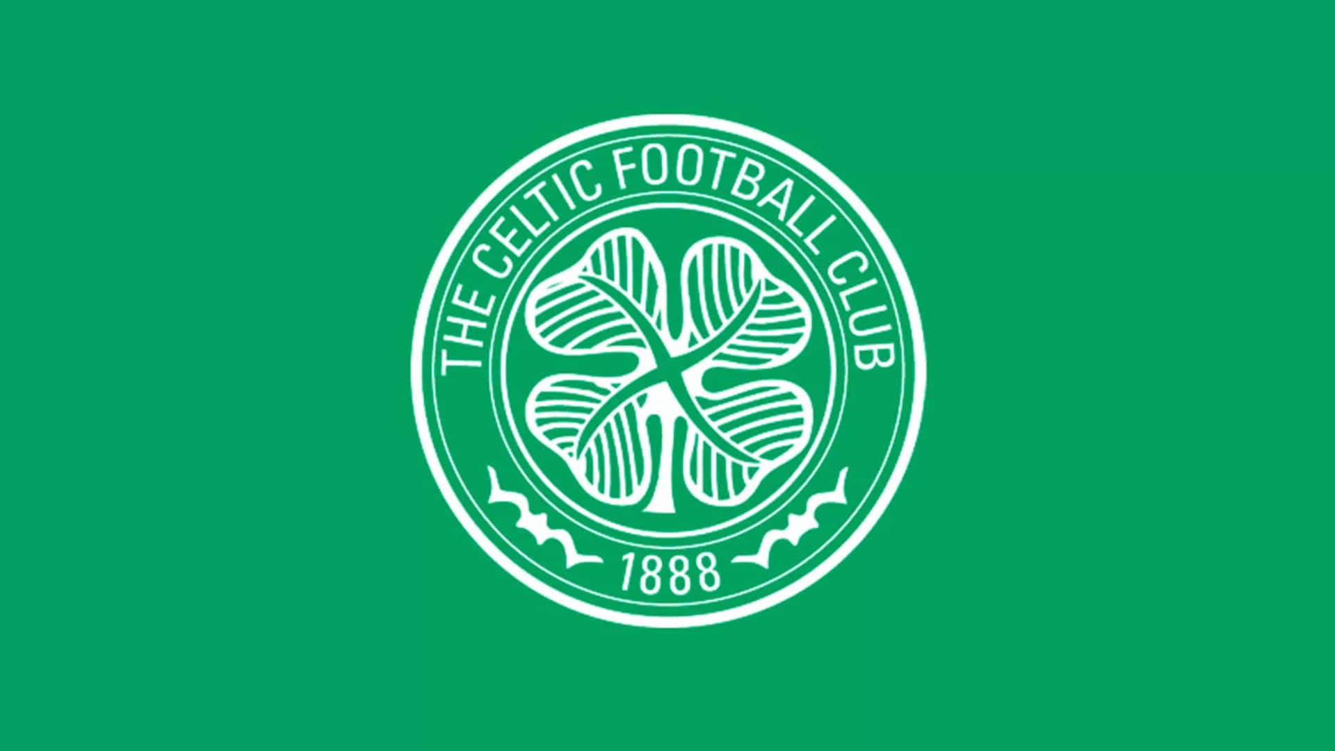 Celtic Fc Logo On Green Background Background
