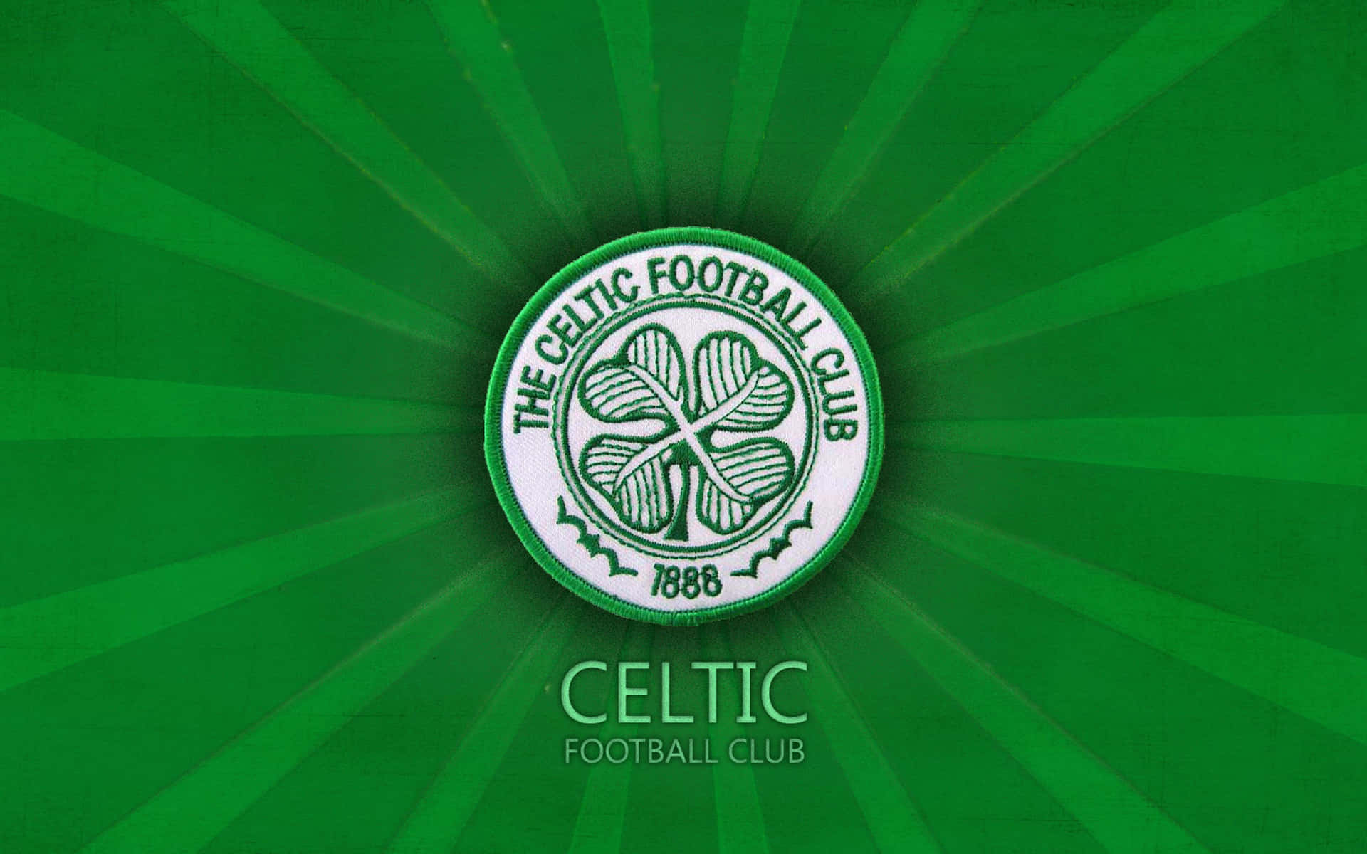 Celtic Fc Logo On Green Background