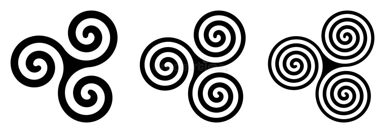 Celtic Triskelion And Alternatives Background