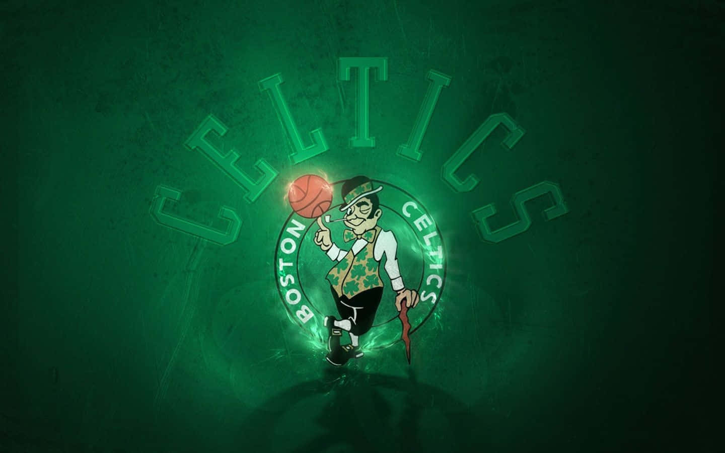 Celtics Neon Logo Background