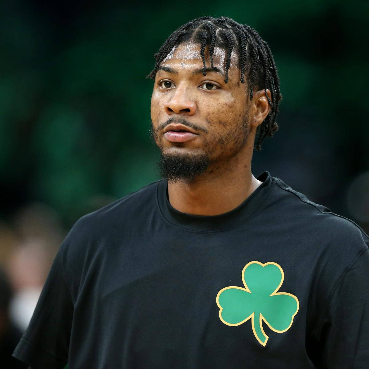 Celtics' Shooting Guard Marcus Smart Background