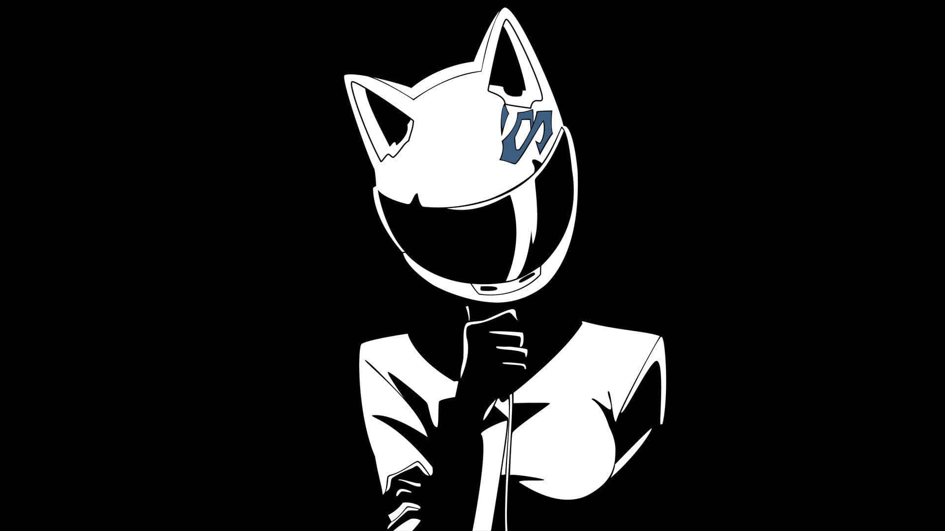 Celty In Black And White Anime Pfp