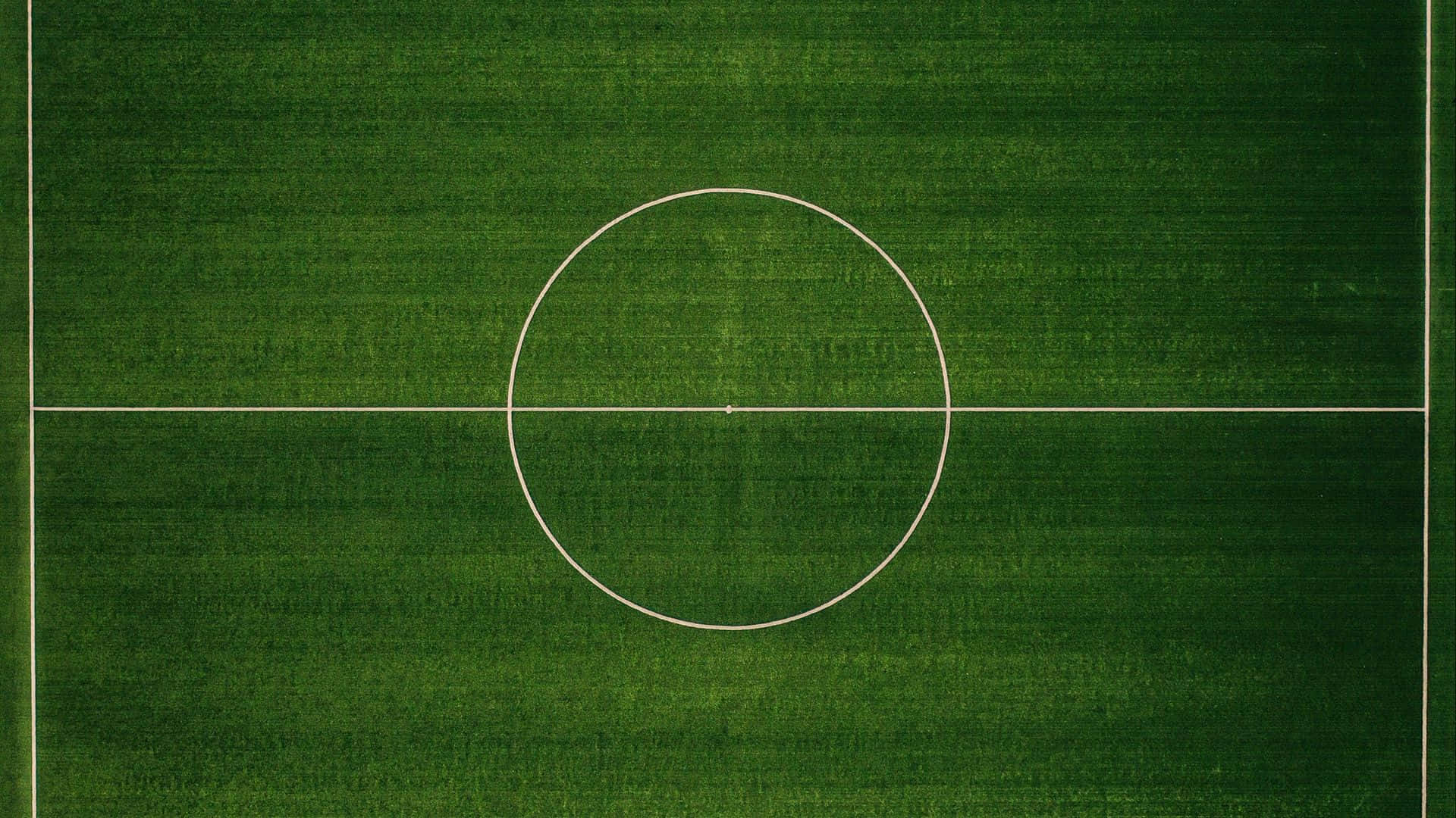 Center Circle Top View Football Field Background