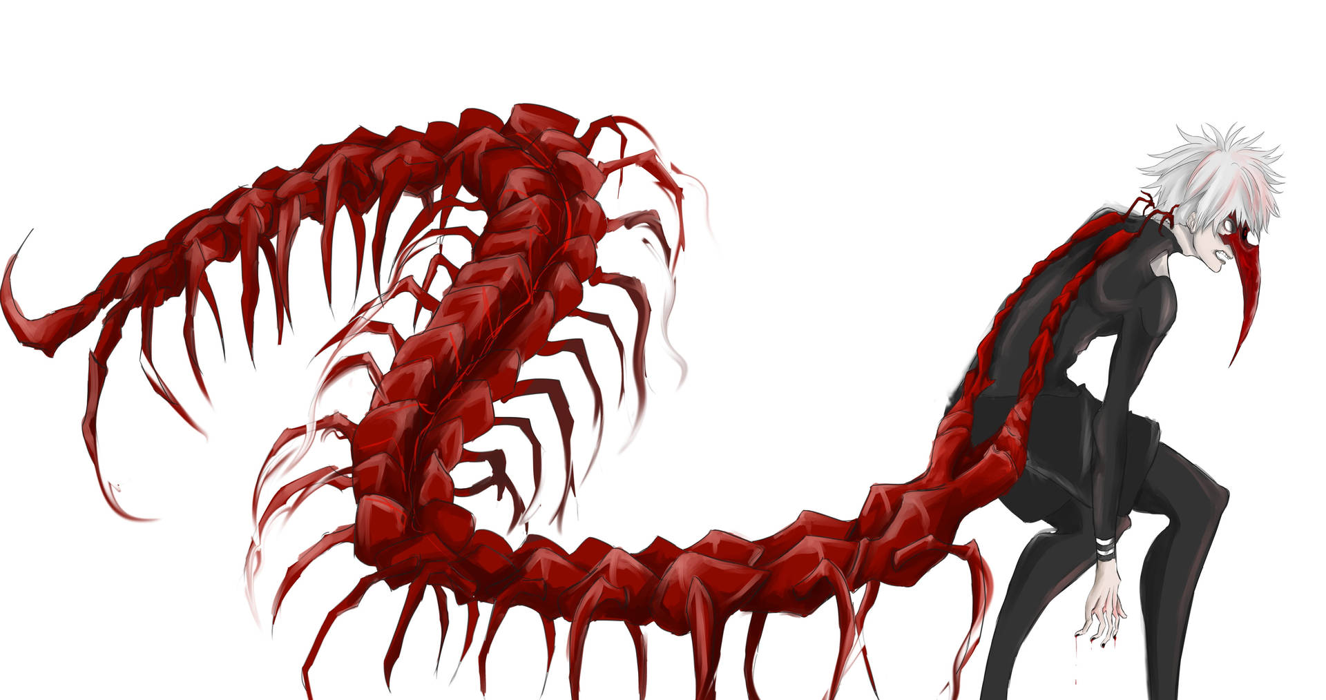 Centipede Tokyo Ghoul Ken Kaneki Dragon Form Background