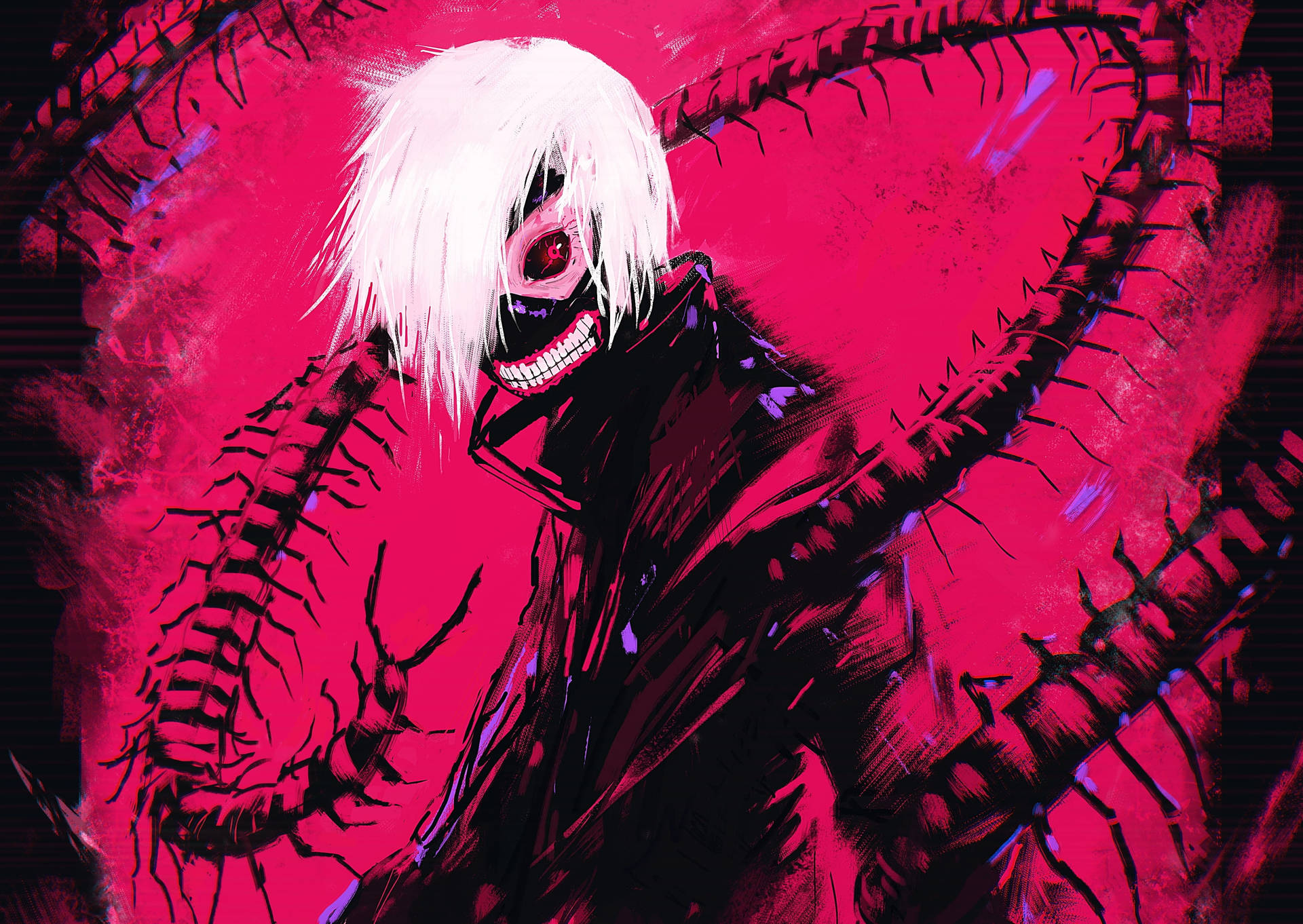 Centipede Tokyo Ghoul Ken Kaneki Red Aesthetic Background