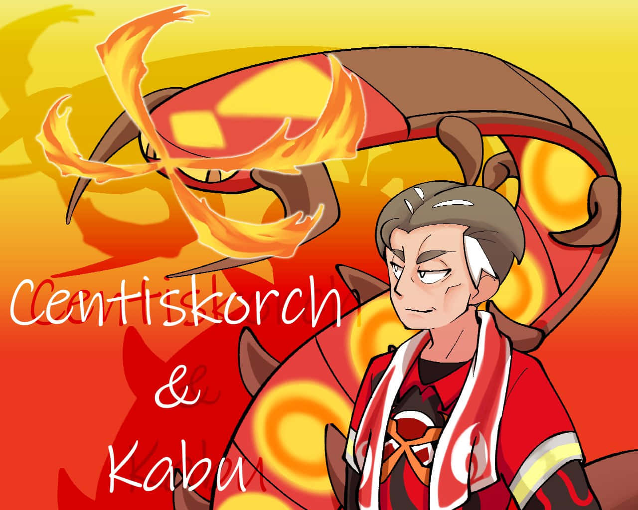 Centiskorch And Kabu Background