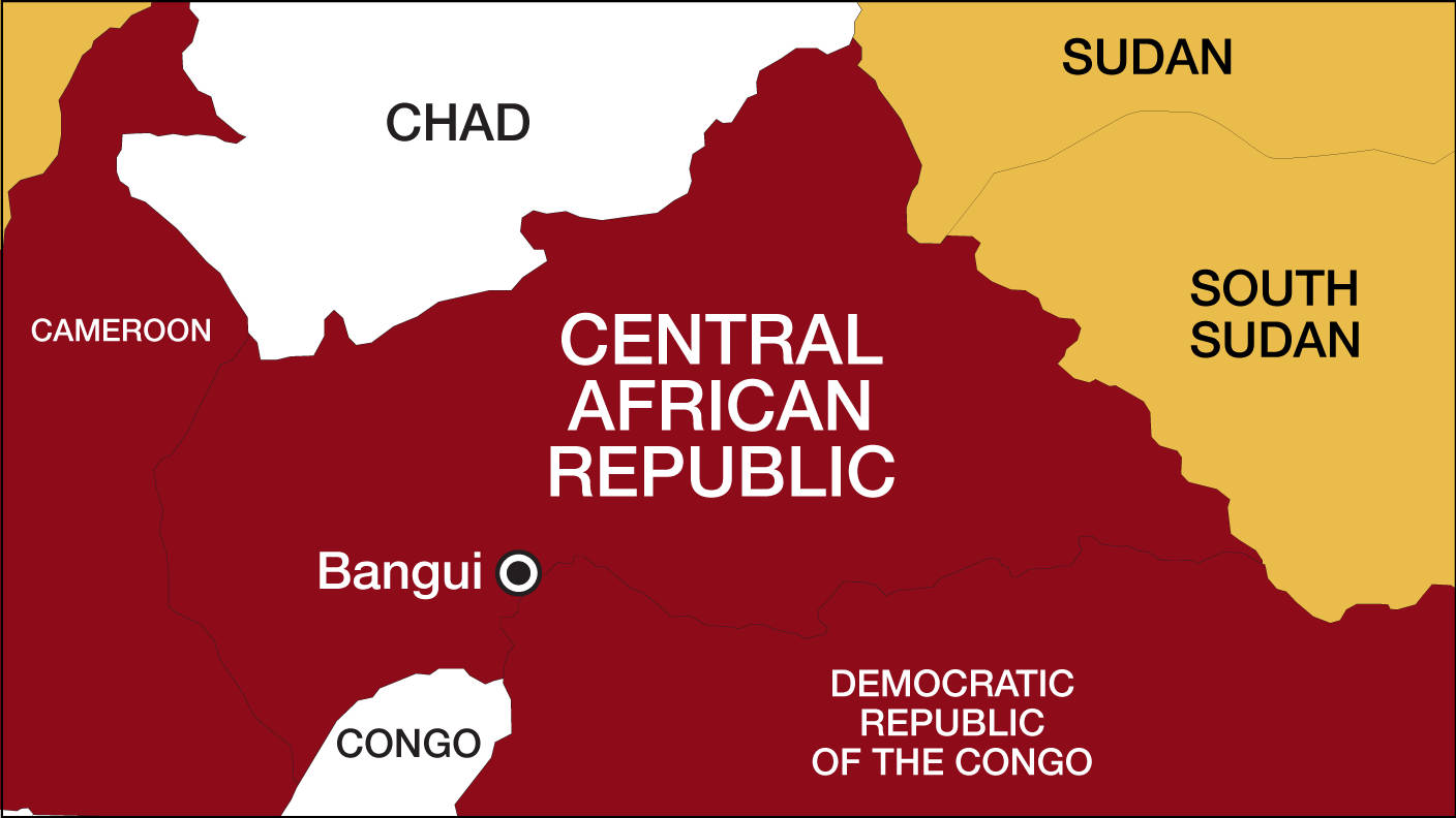 Central African Republic World Map