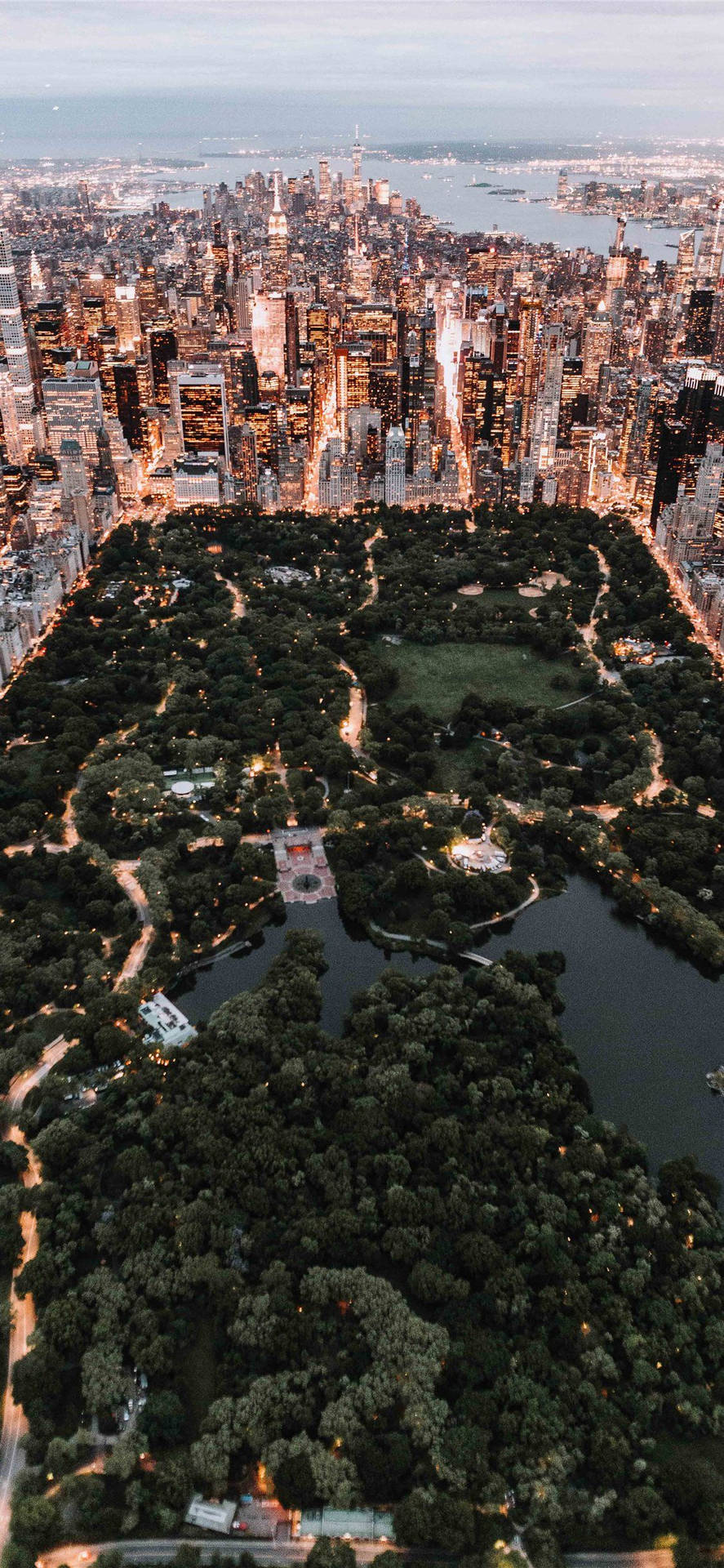 Central Park View In New York Iphone Background
