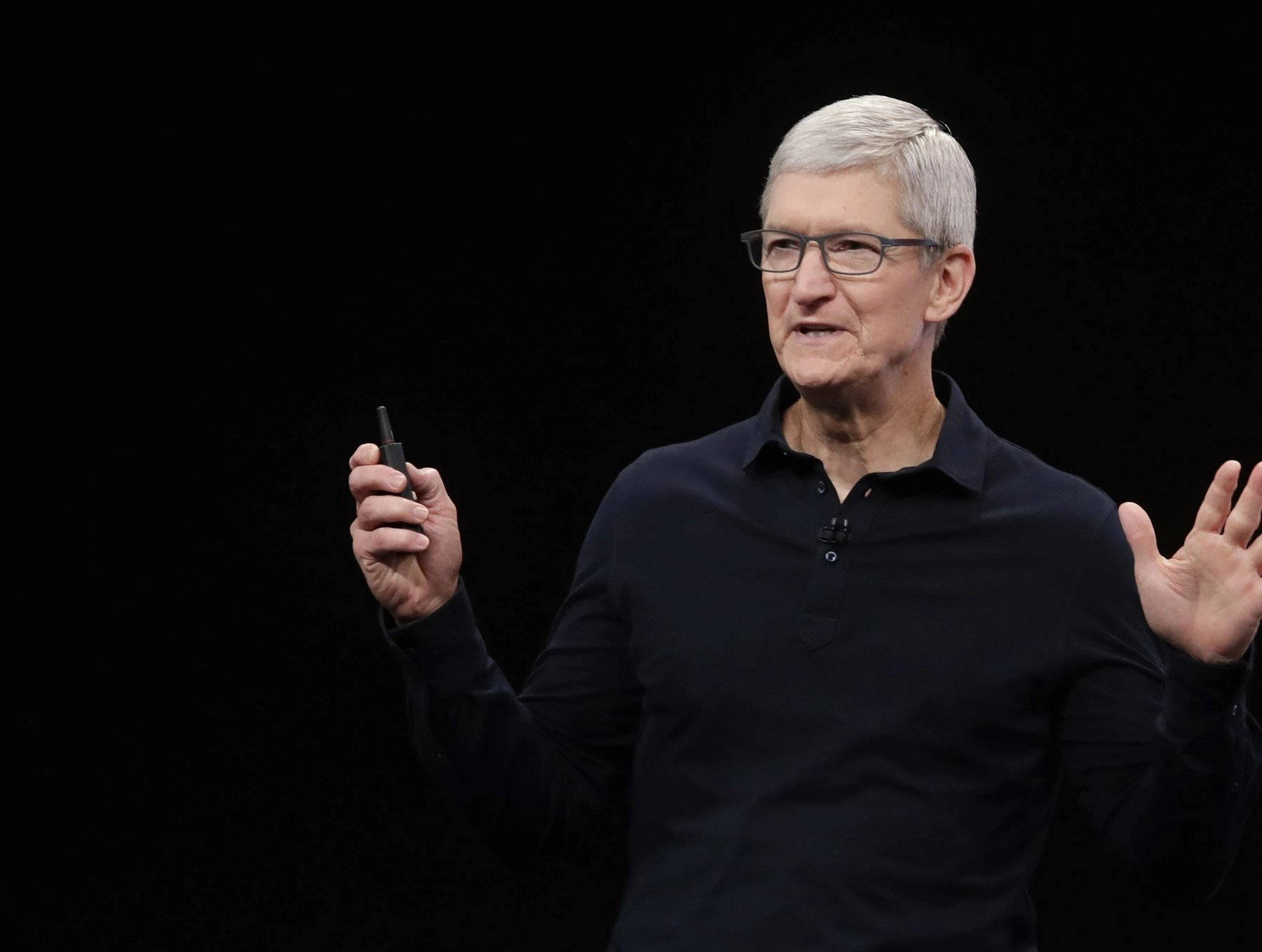 Ceo Tim Cook At Ted Lasso Background