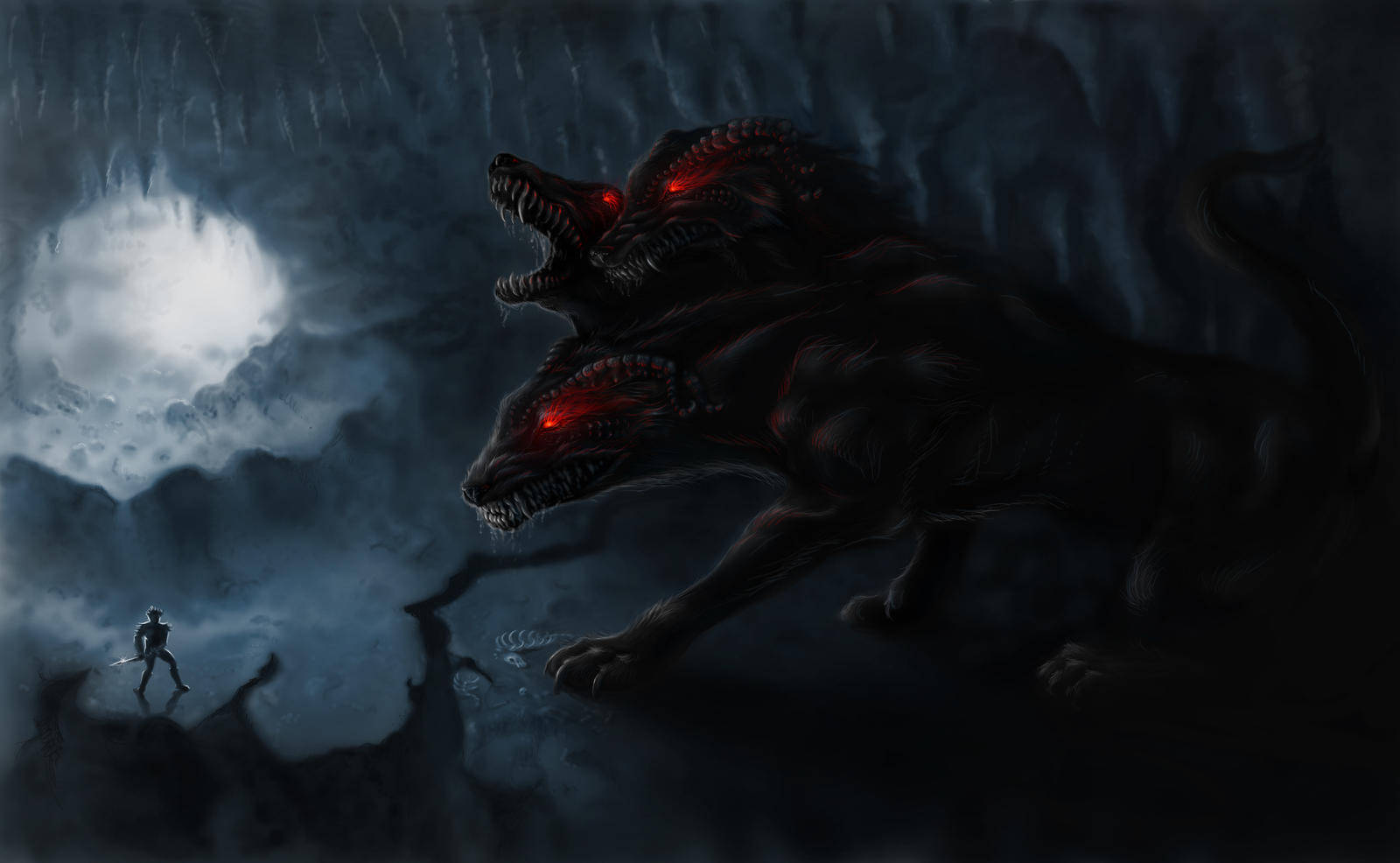 Cerberus - The Fearsome Guardian Of Hades Background