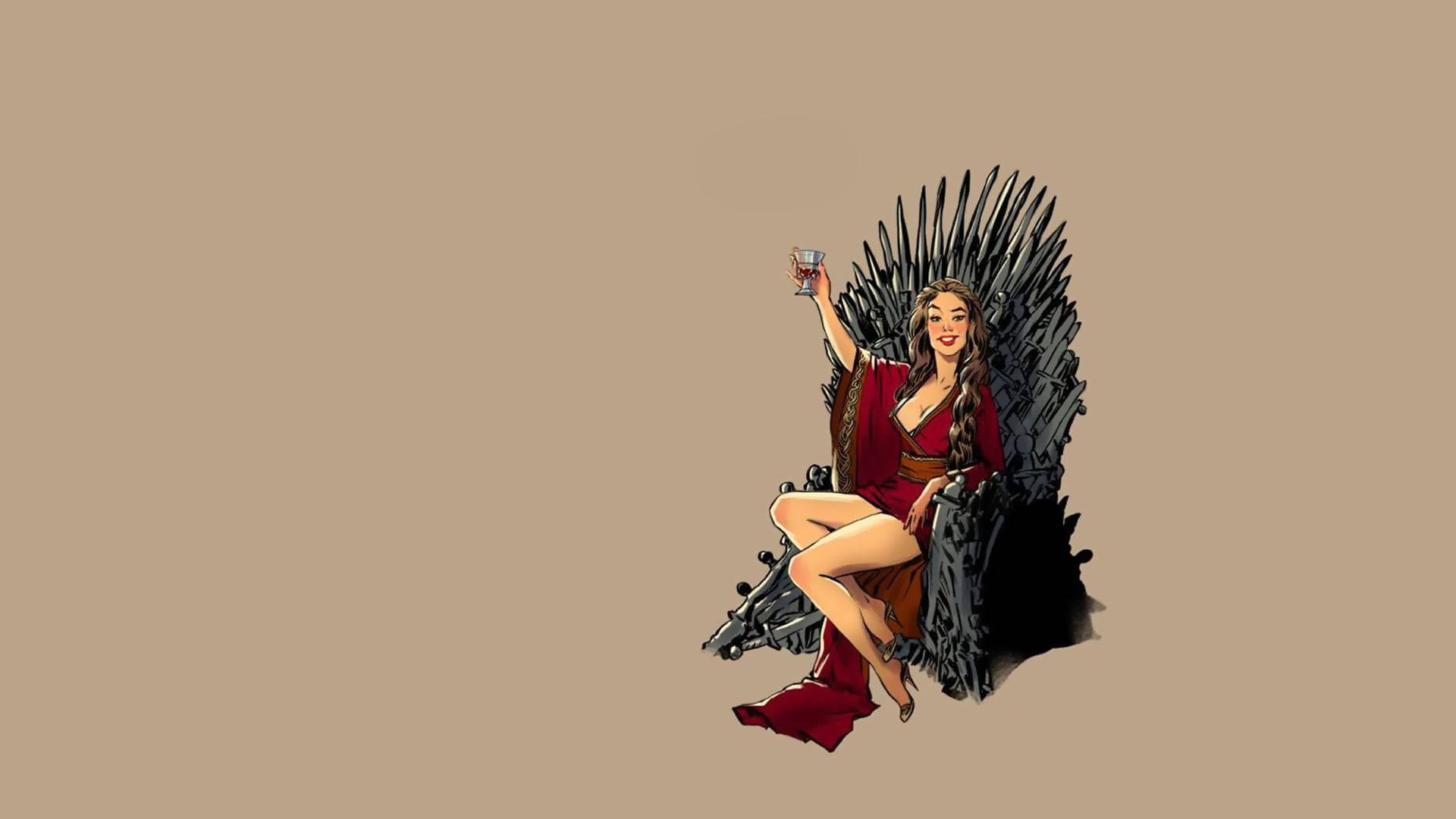 Cersei Lannister Gorgeous Fanart Background