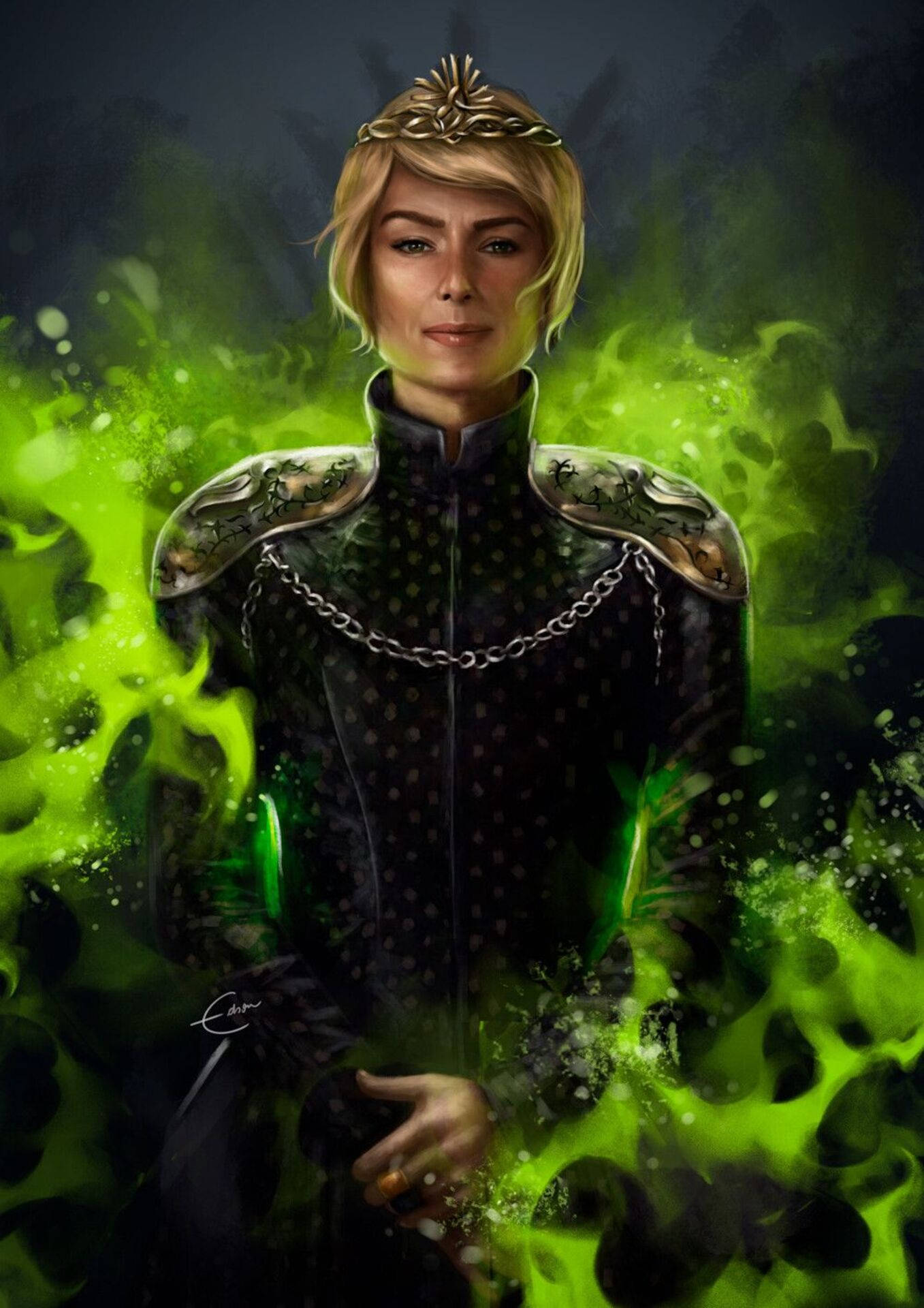 Cersei Lannister Mad Queen Fanart Background