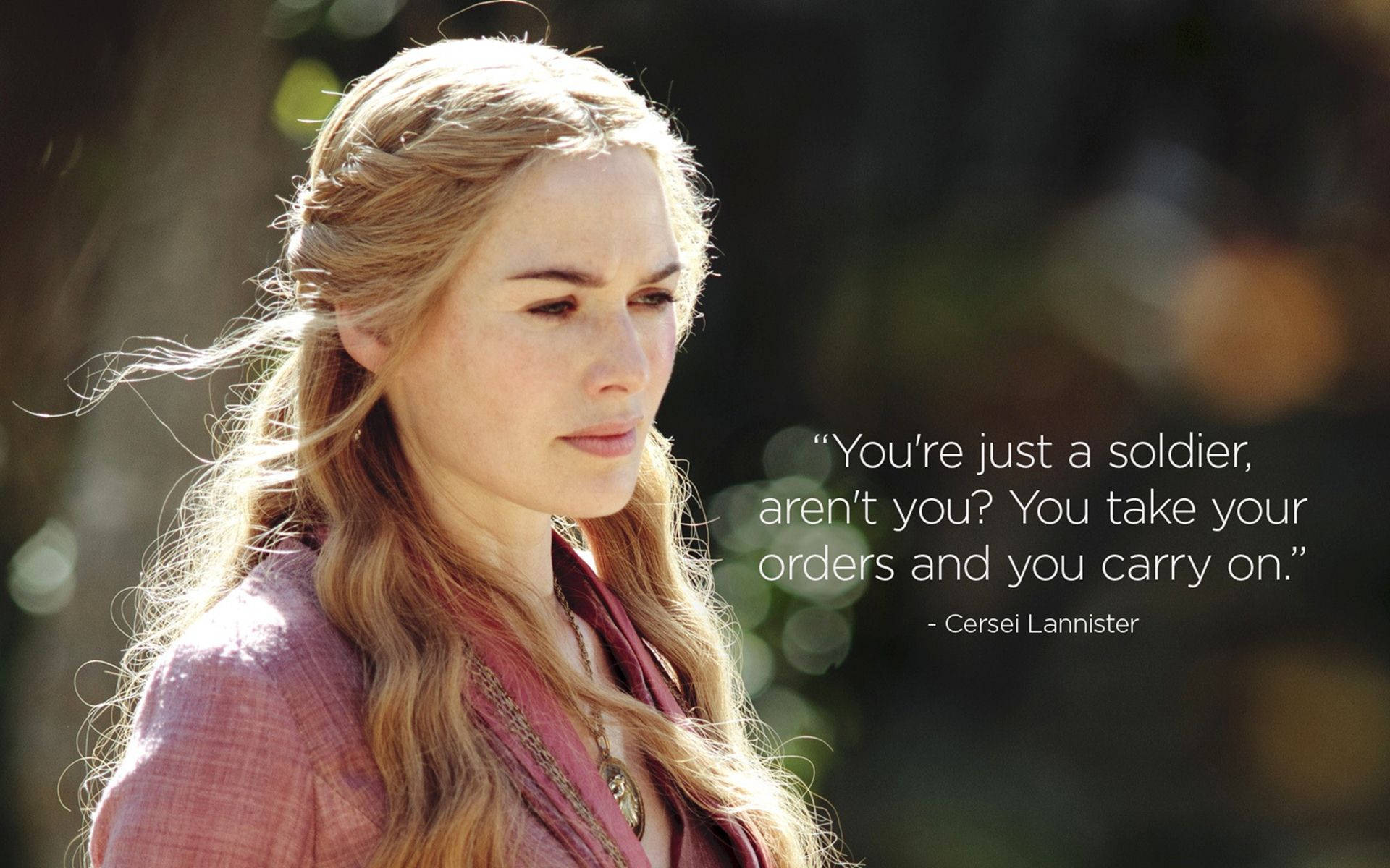 Cersei Lannister Quote Art Background