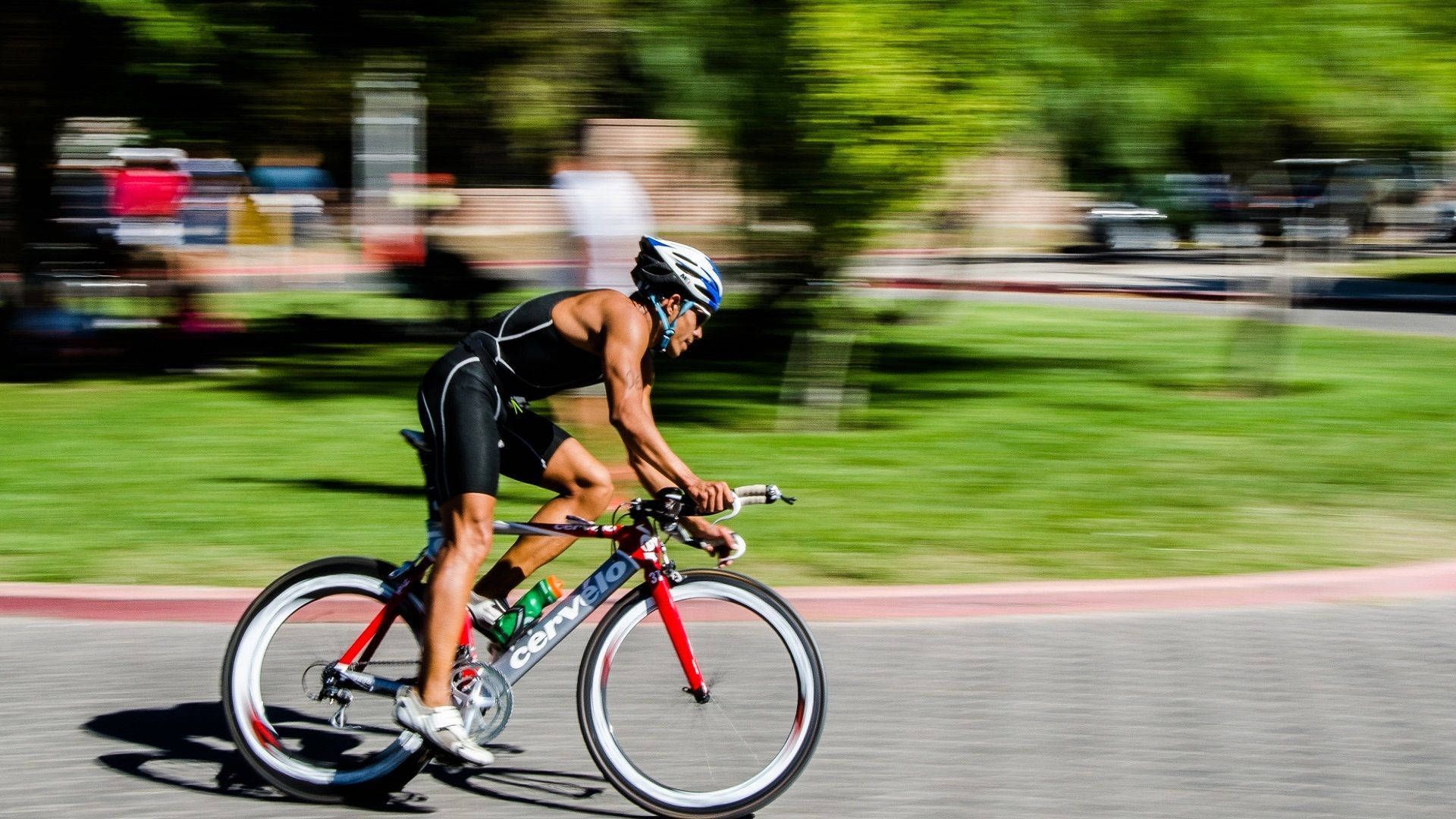 Cervelo Road Bike High Speed Ride Background