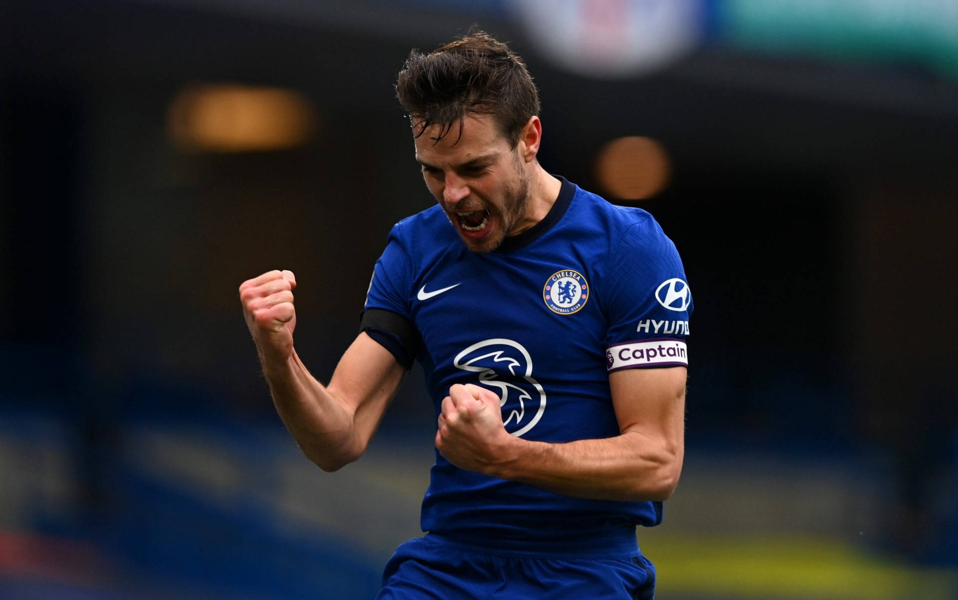 César Azpilicueta Celebrating