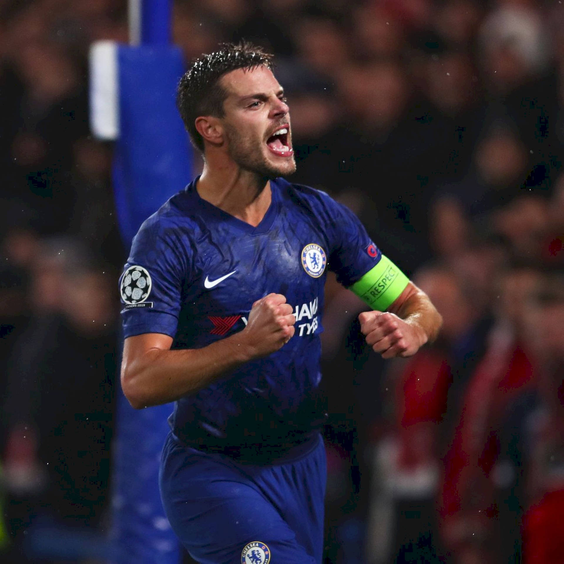 César Azpilicueta Cheering