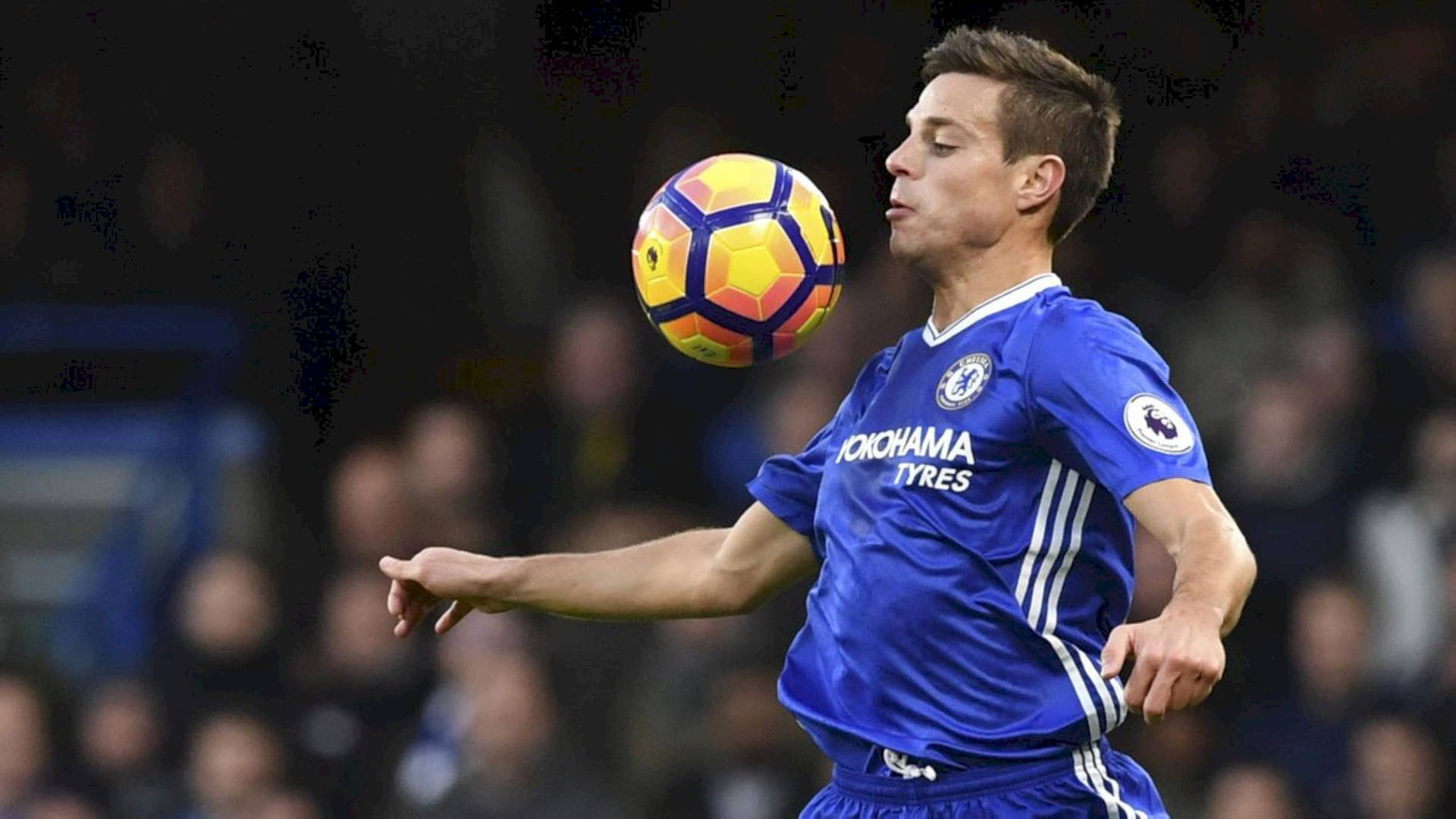 César Azpilicueta Chest Hit Background