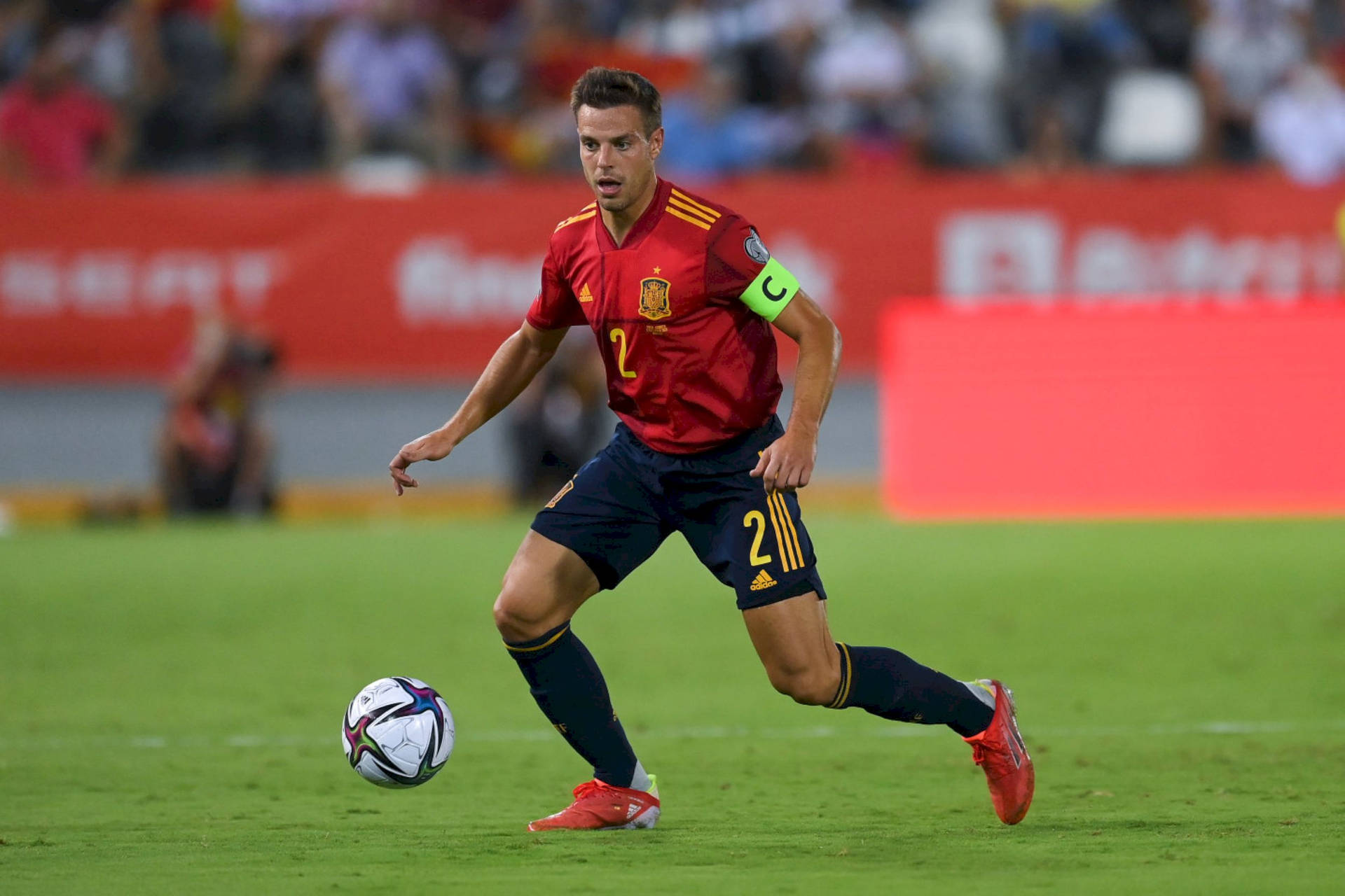 César Azpilicueta Wearing Red Jersey